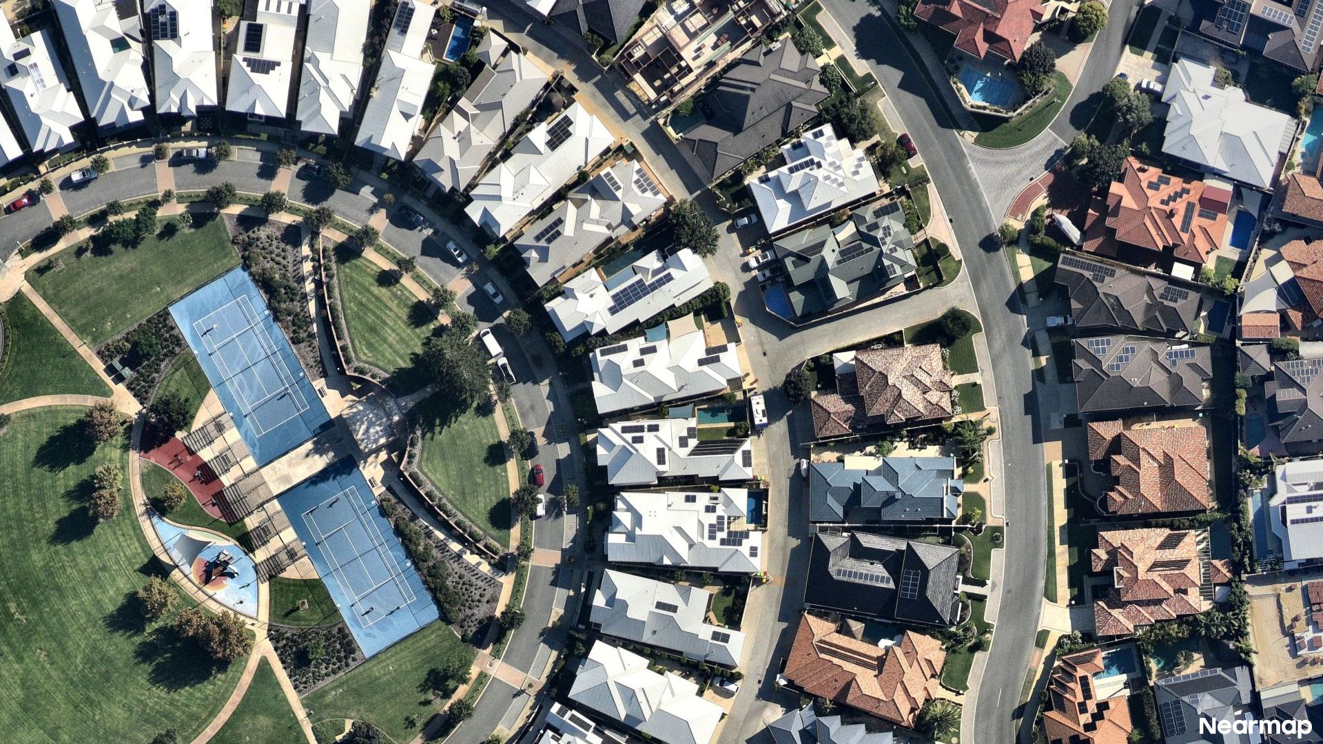 Vertical aerial view