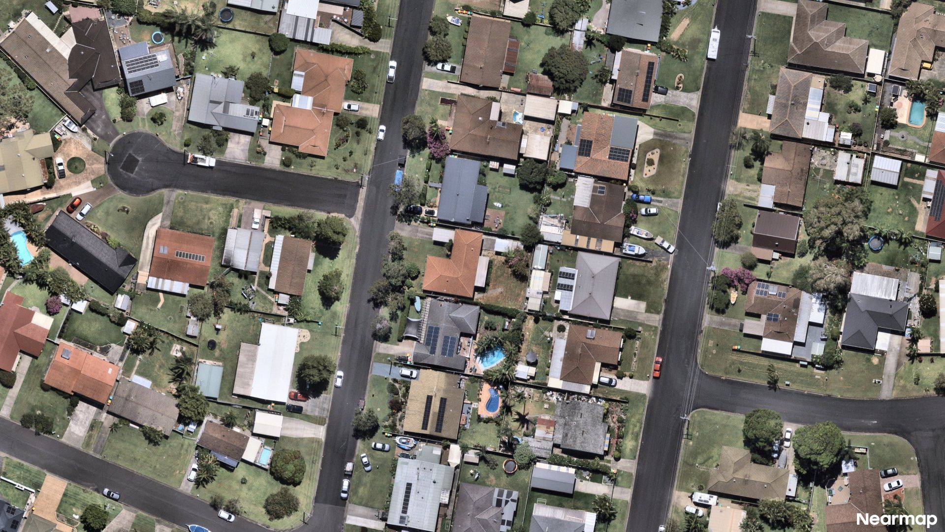 Vertical aerial view