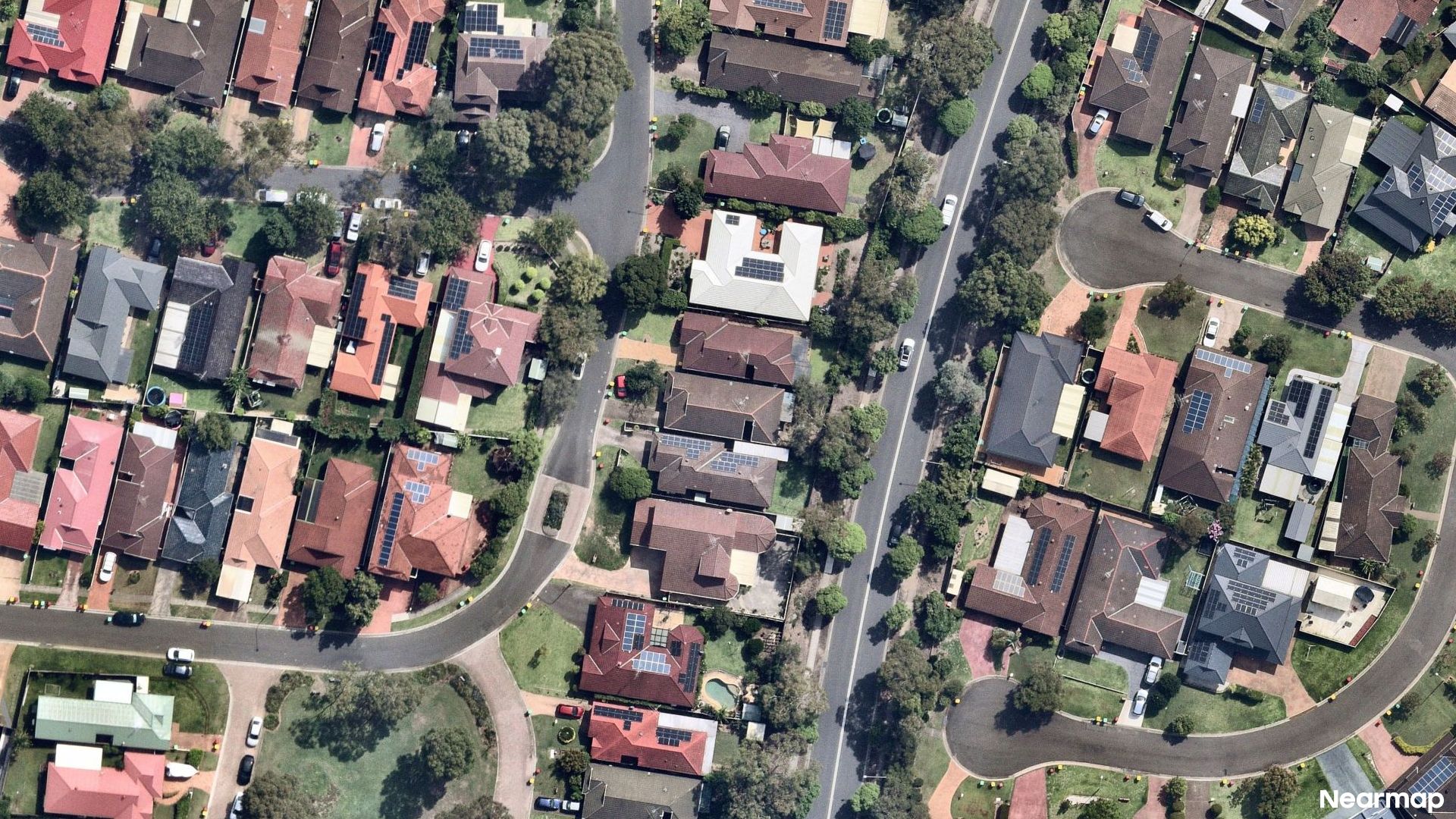 Vertical aerial view