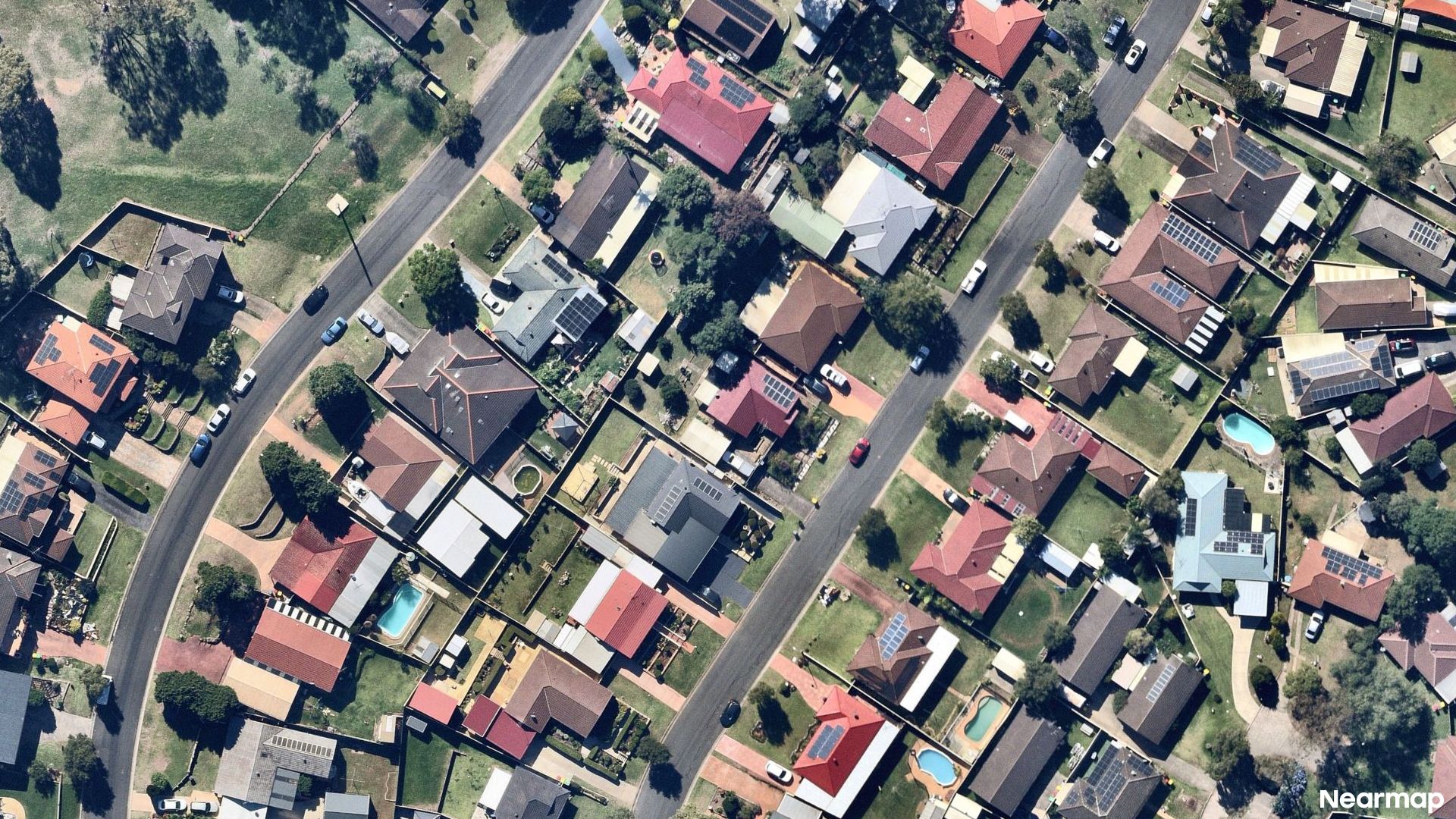 Vertical aerial view