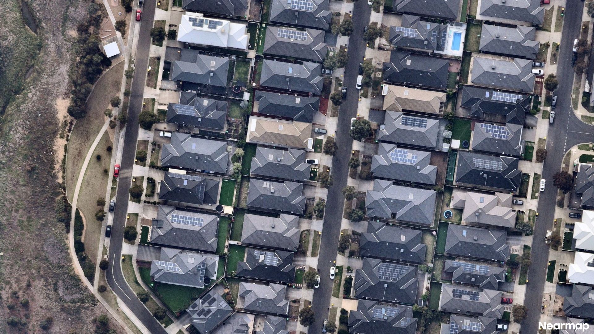 Vertical aerial view