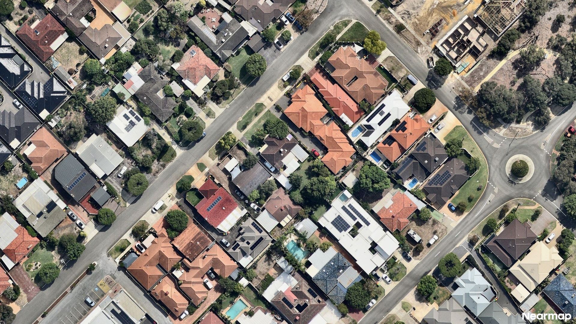 Vertical aerial view