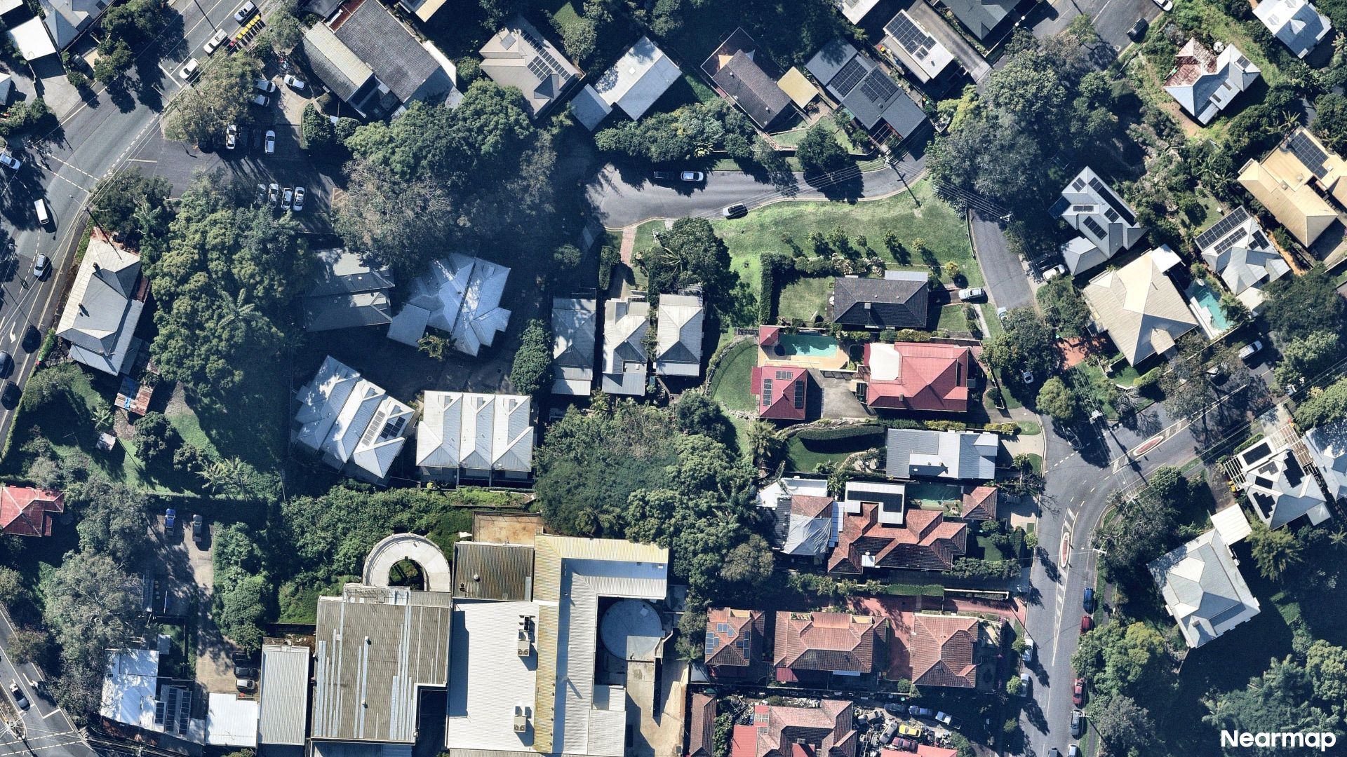 Vertical aerial view
