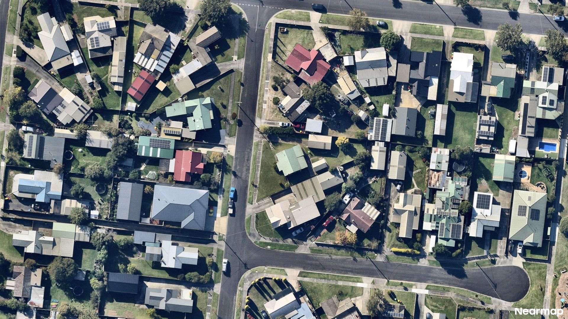 Vertical aerial view