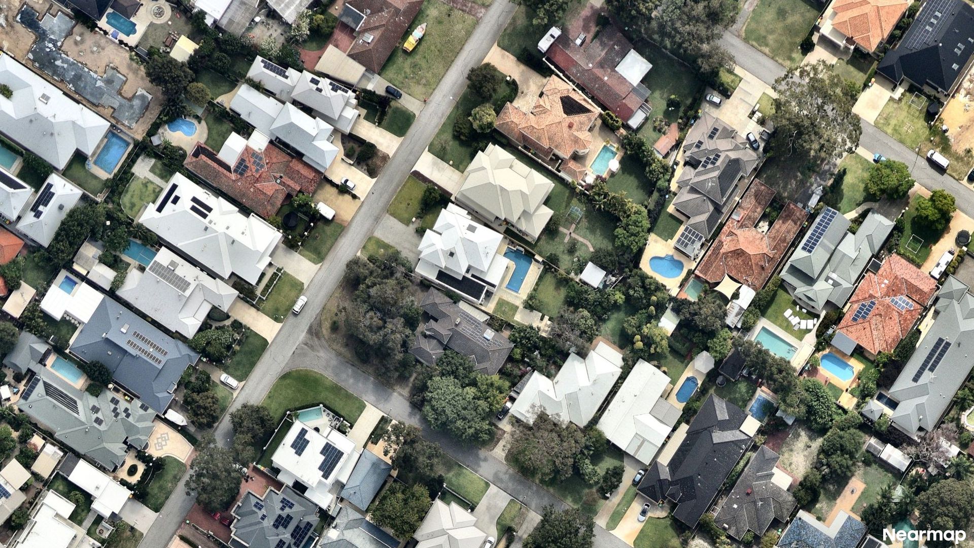 Vertical aerial view