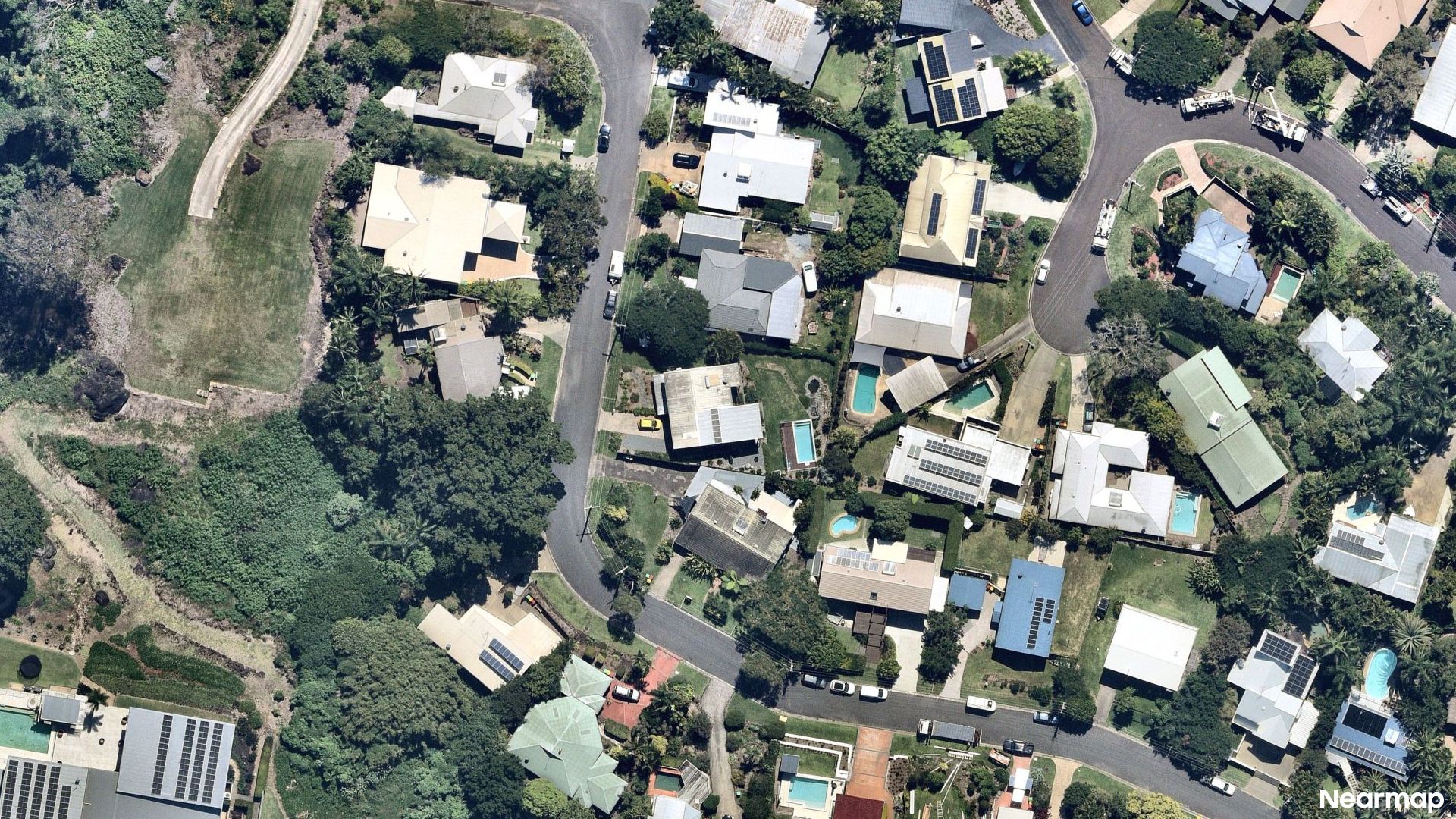 Vertical aerial view