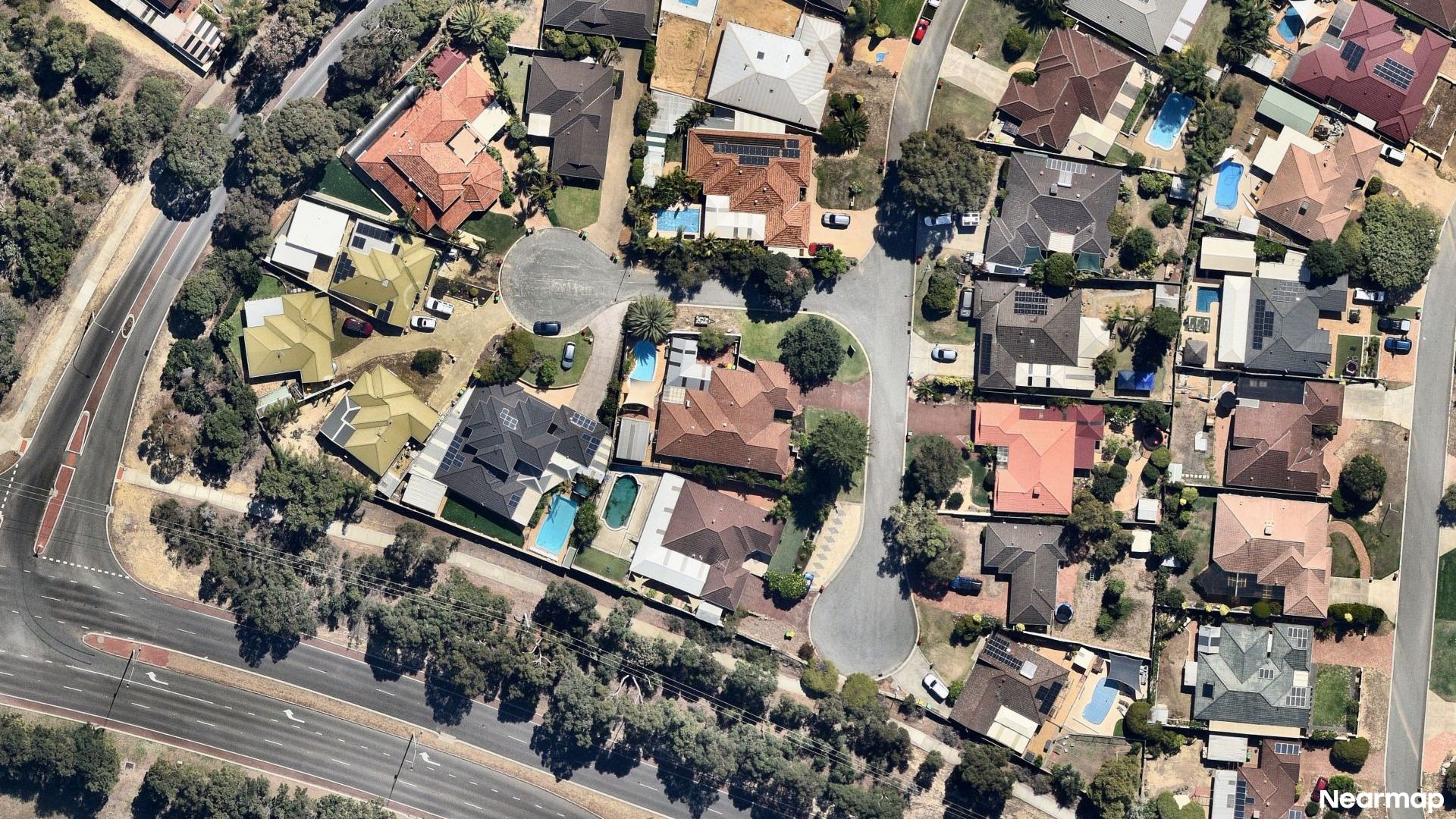 Vertical aerial view