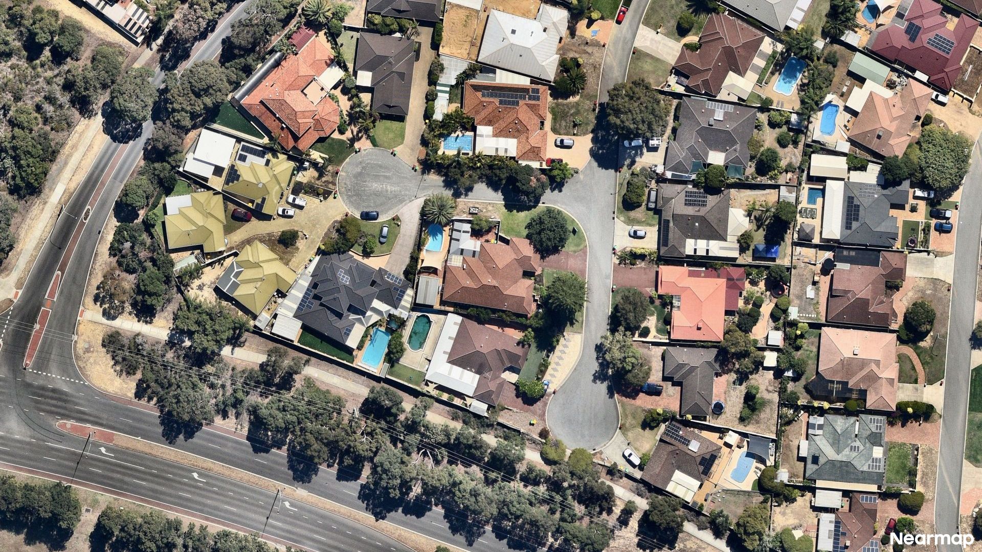 Vertical aerial view