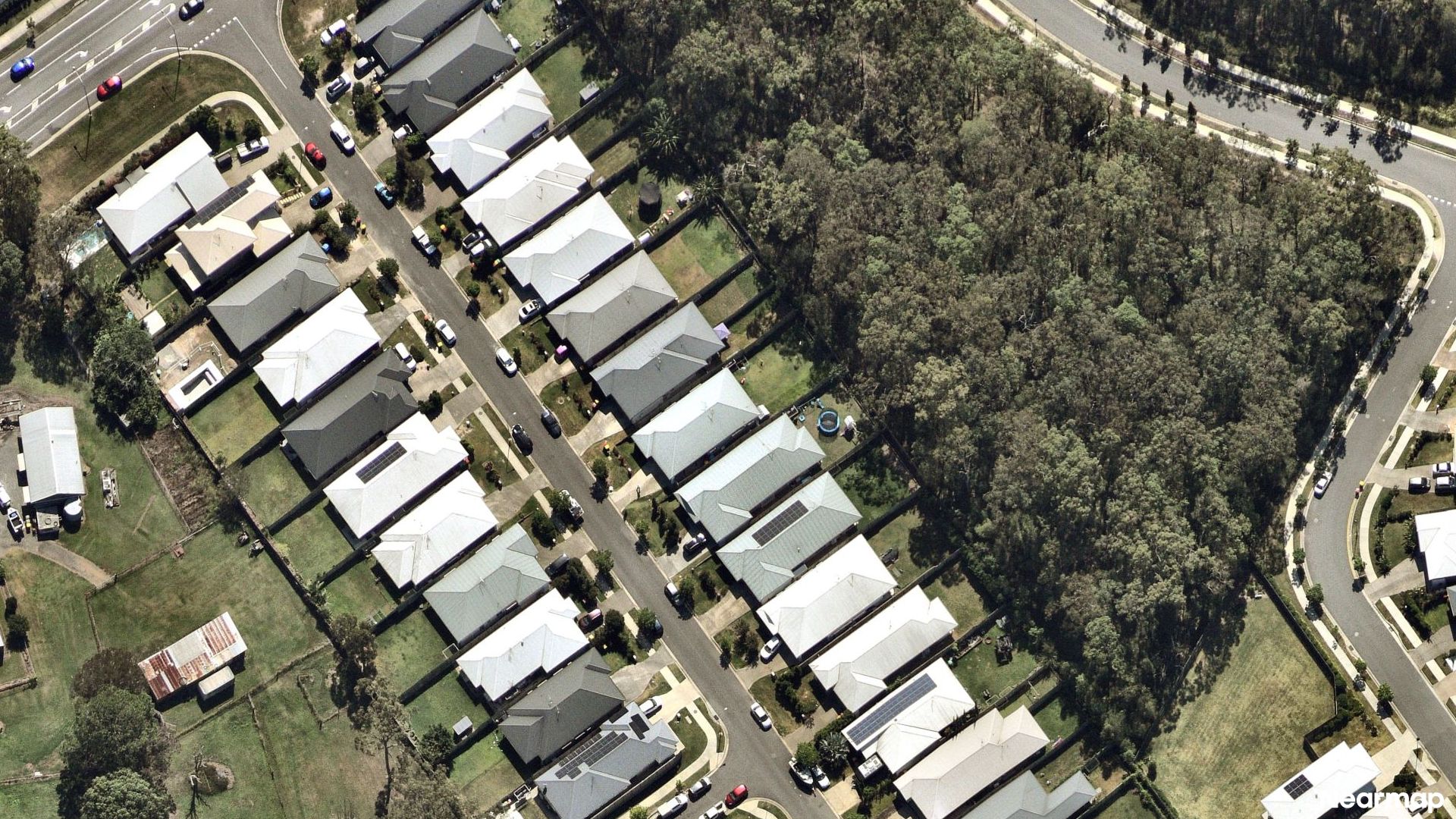 Vertical aerial view