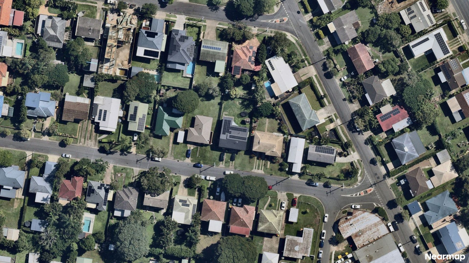 Vertical aerial view