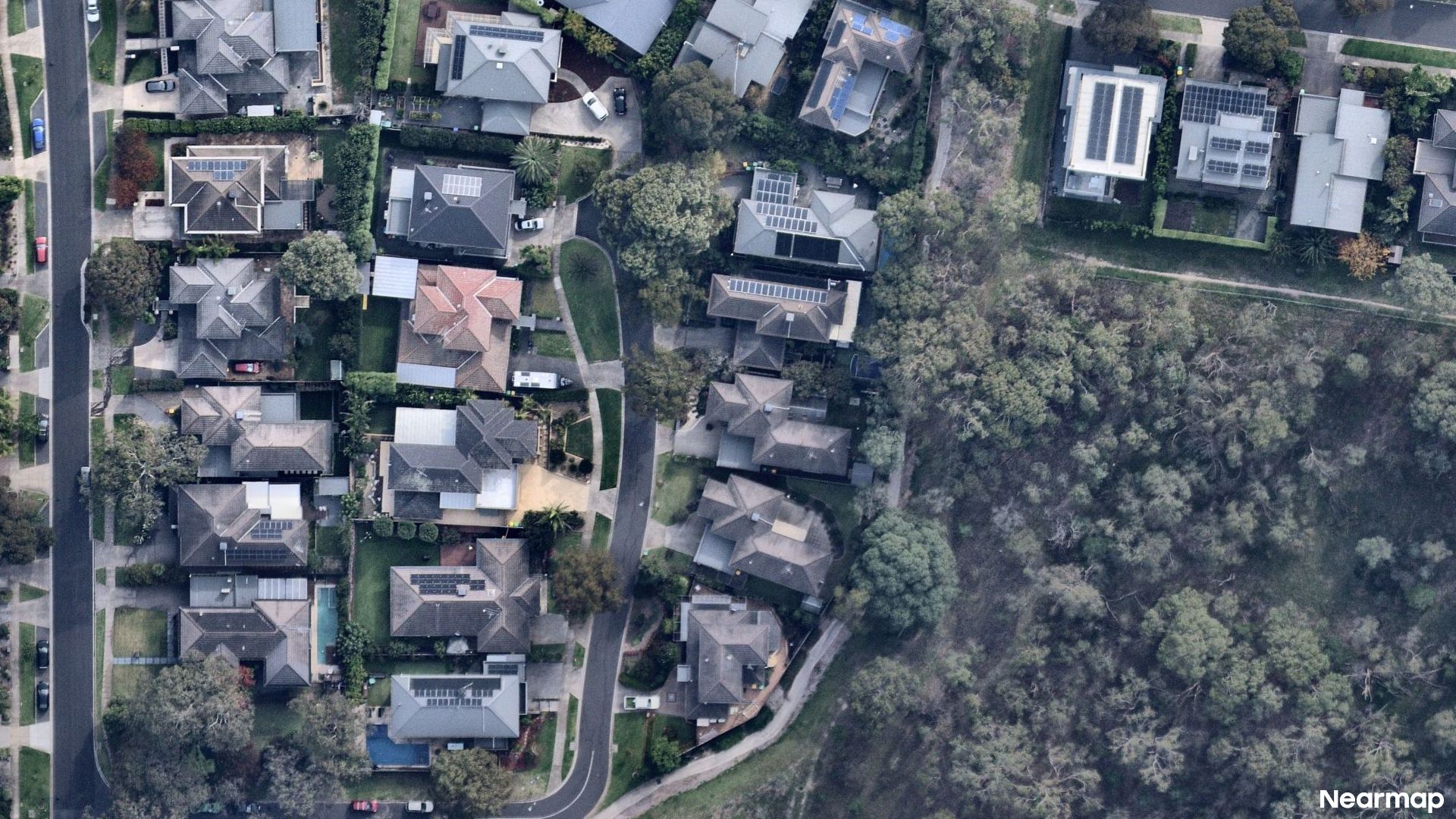 Vertical aerial view