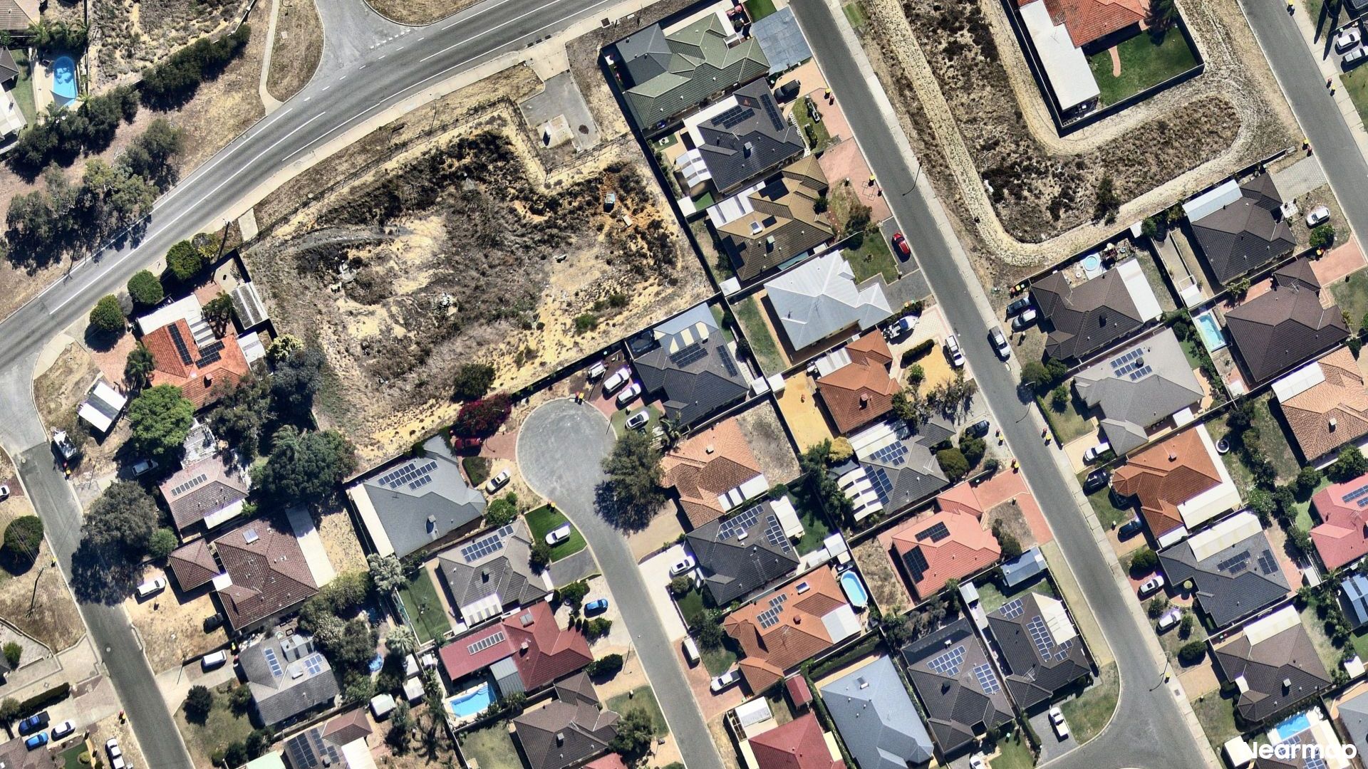 Vertical aerial view