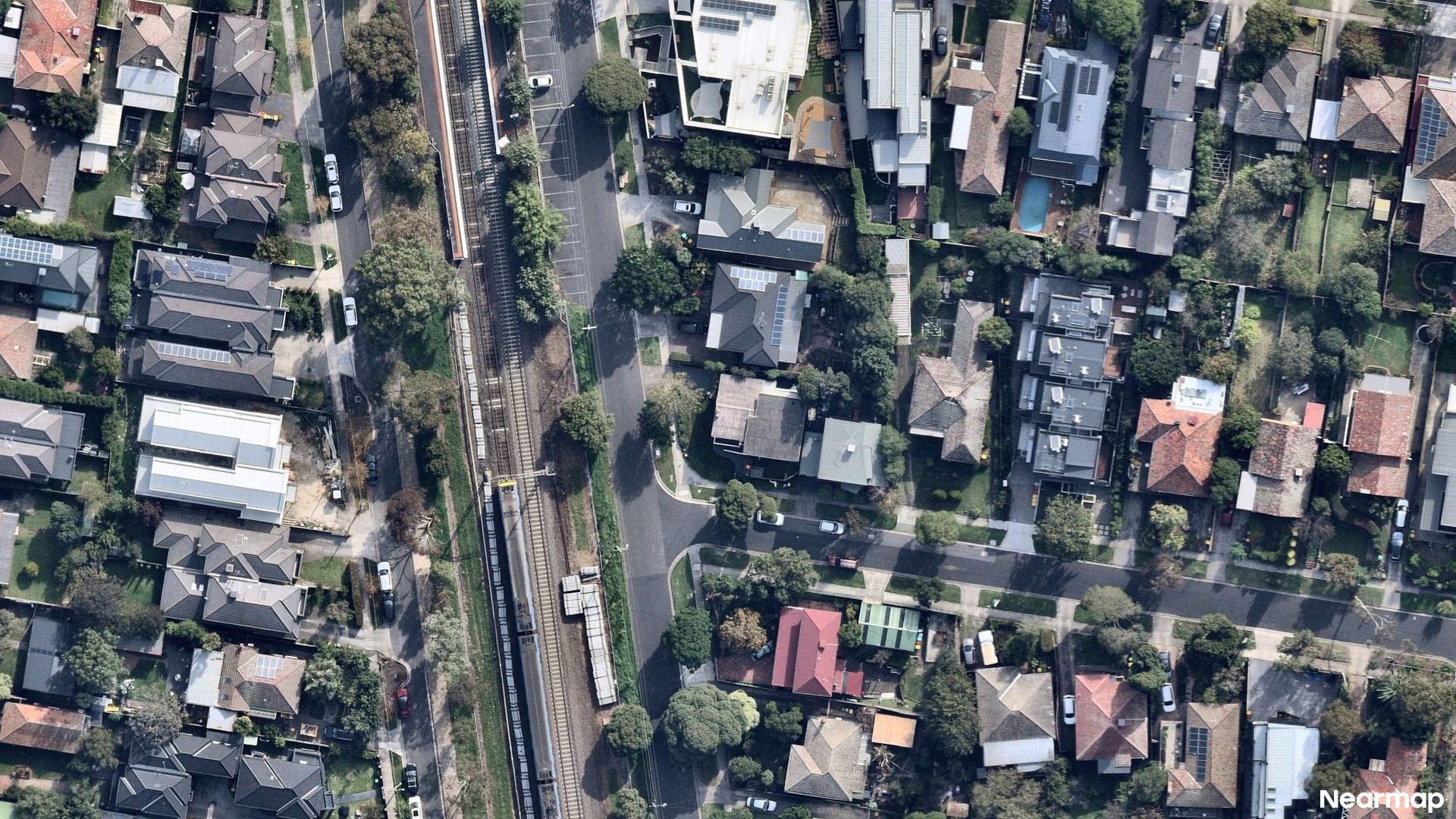Vertical aerial view