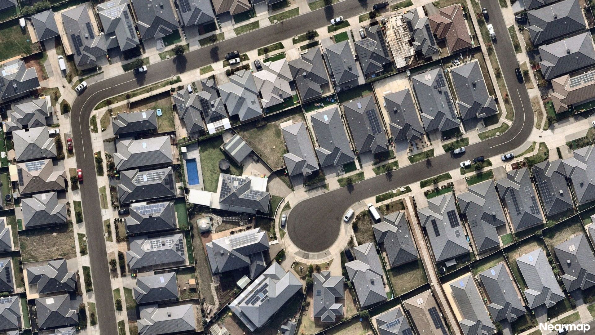 Vertical aerial view
