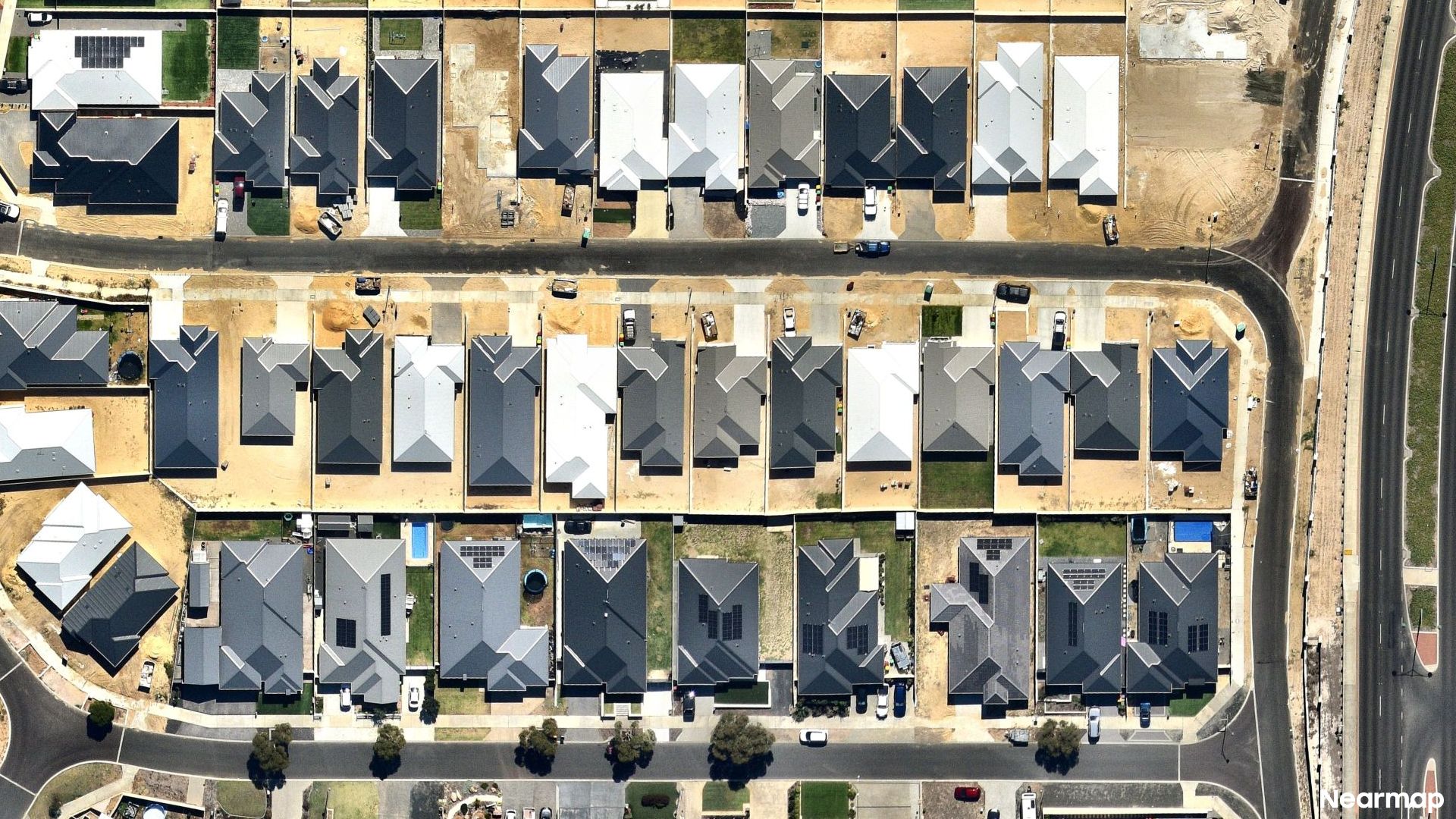 Vertical aerial view
