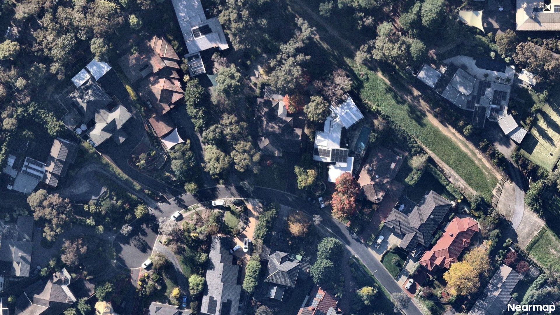 Vertical aerial view
