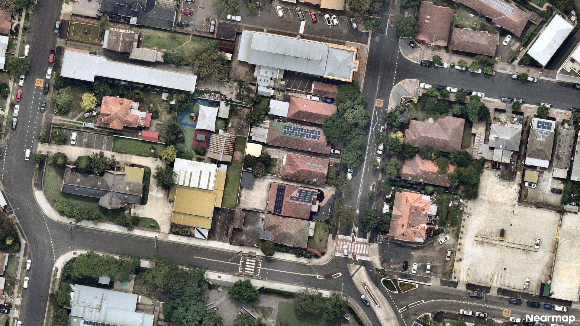 Vertical aerial view