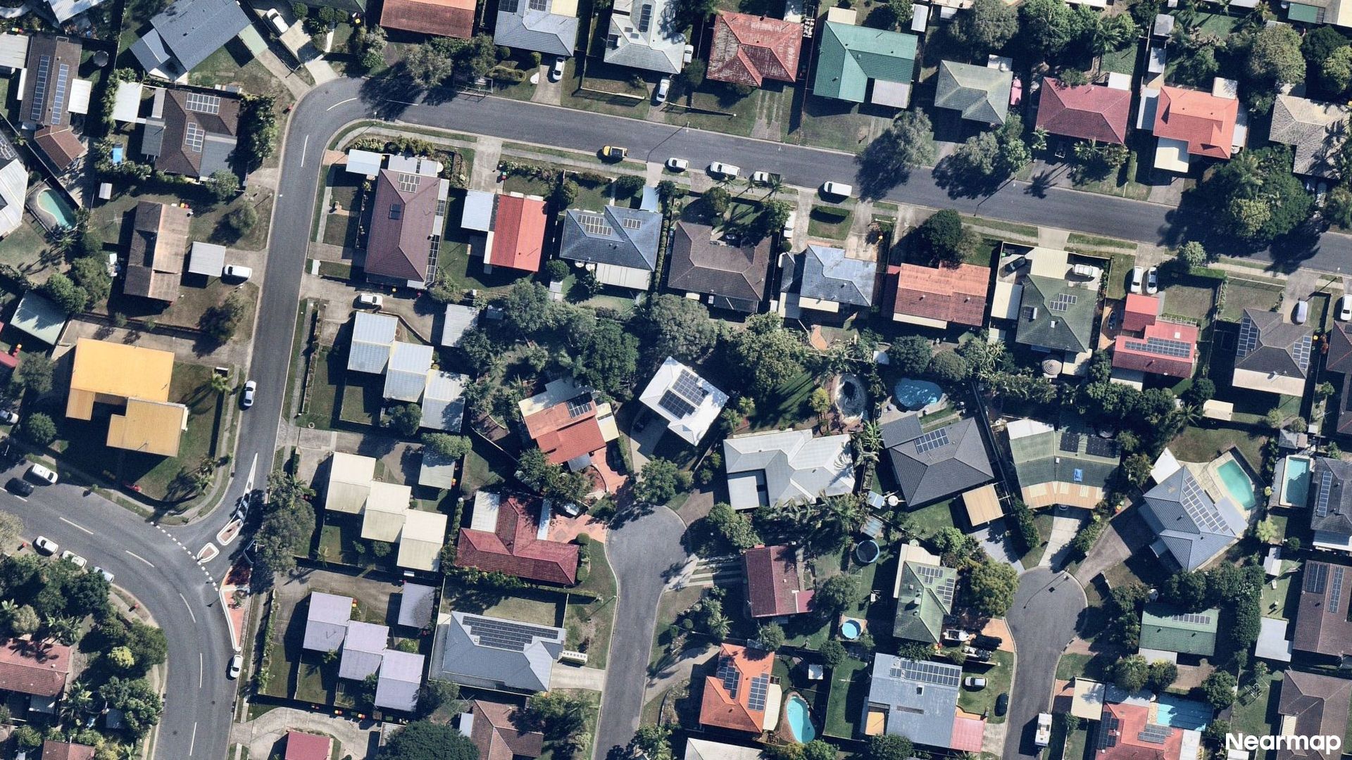 Vertical aerial view