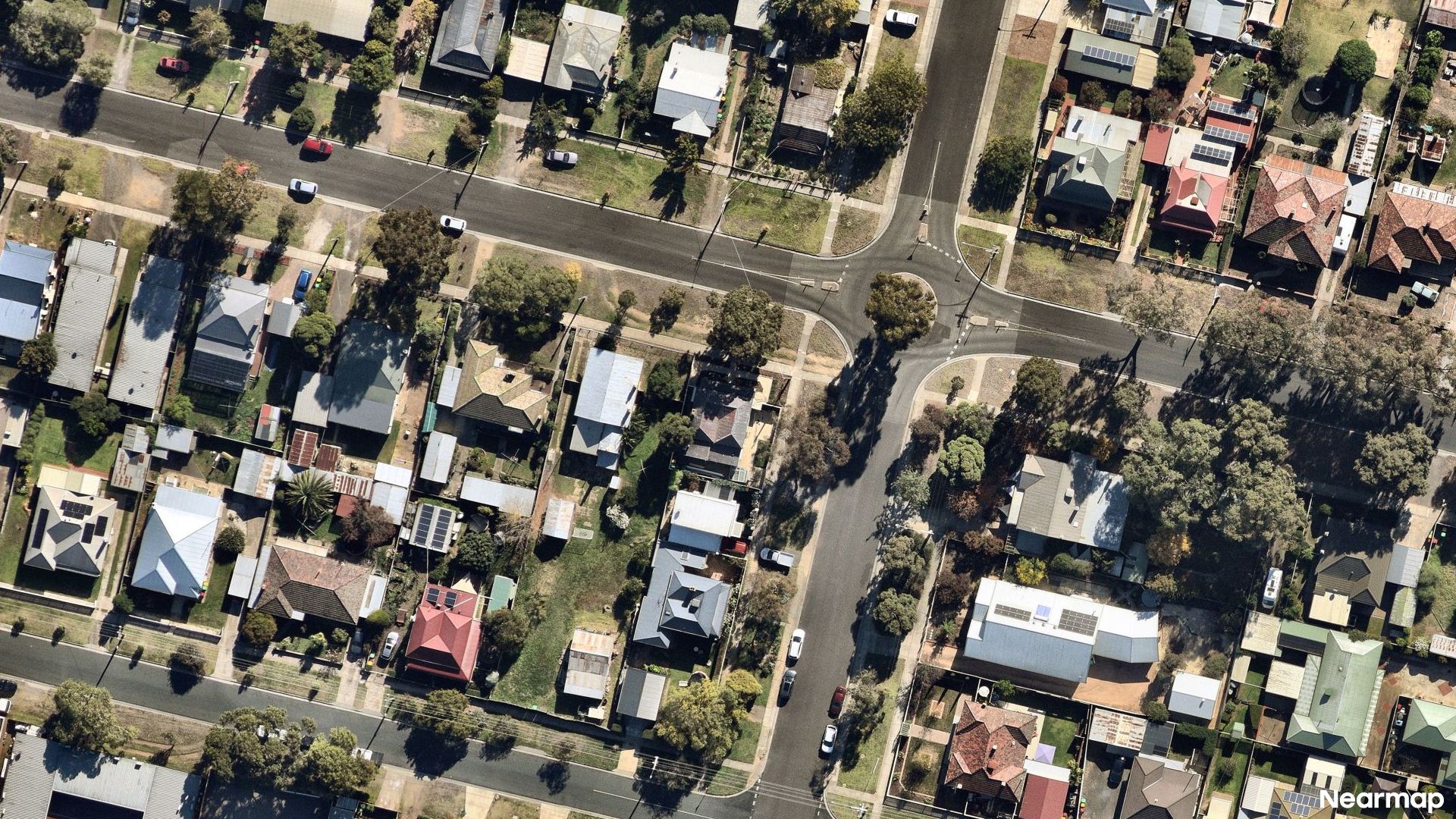 Vertical aerial view