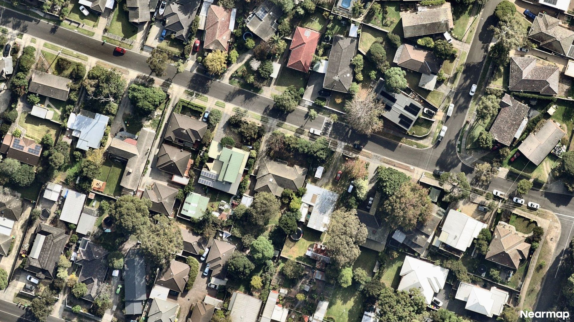 Vertical aerial view