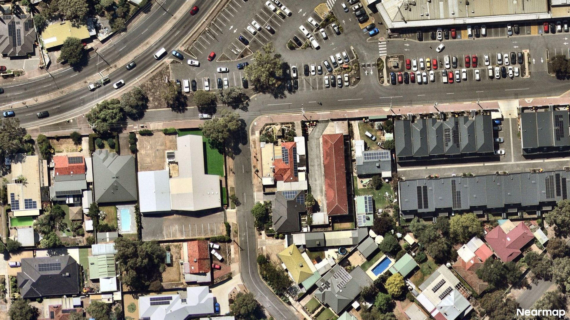 Vertical aerial view