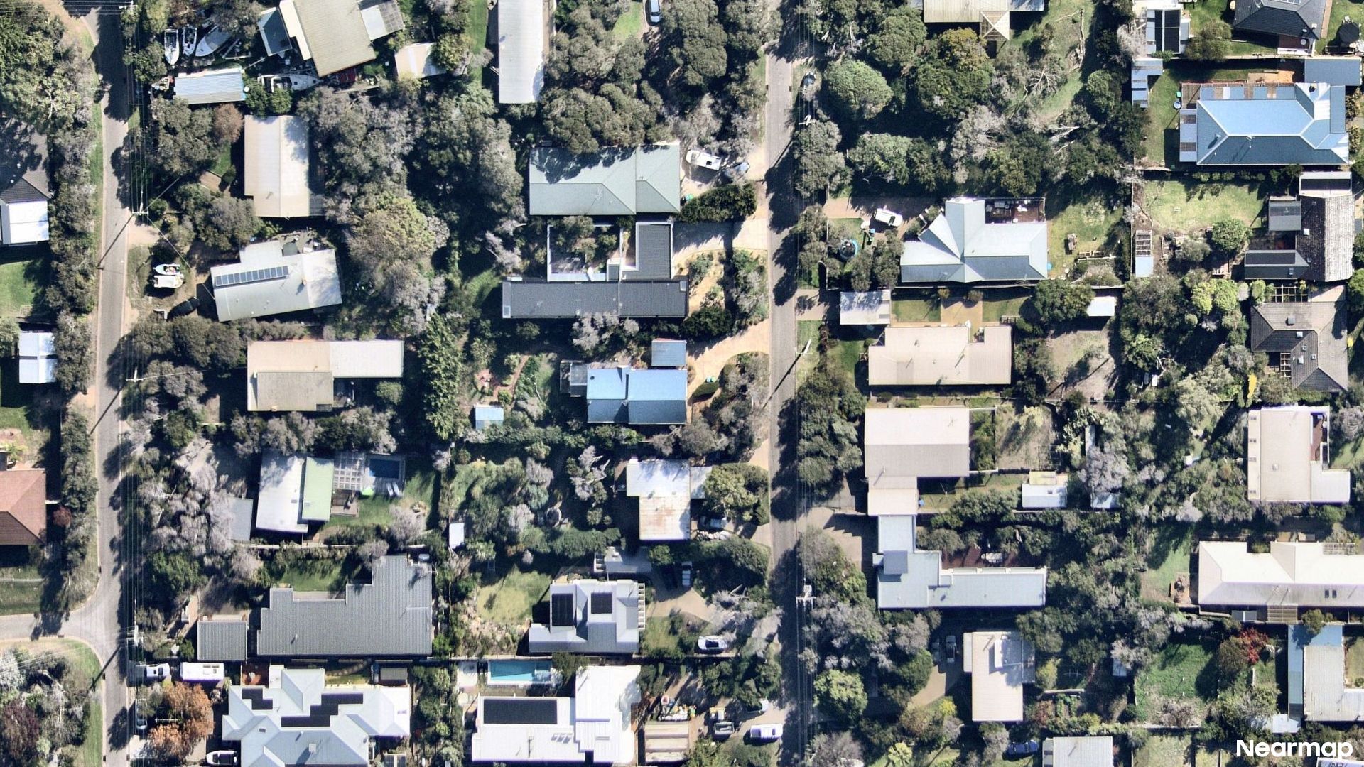 Vertical aerial view