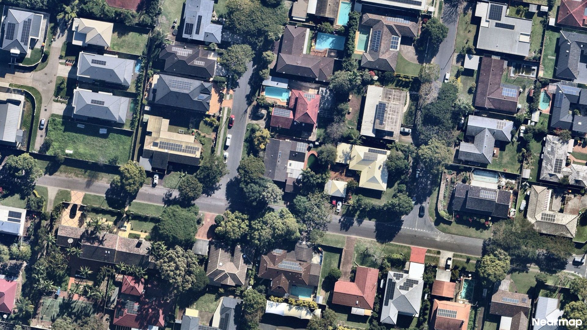 Vertical aerial view