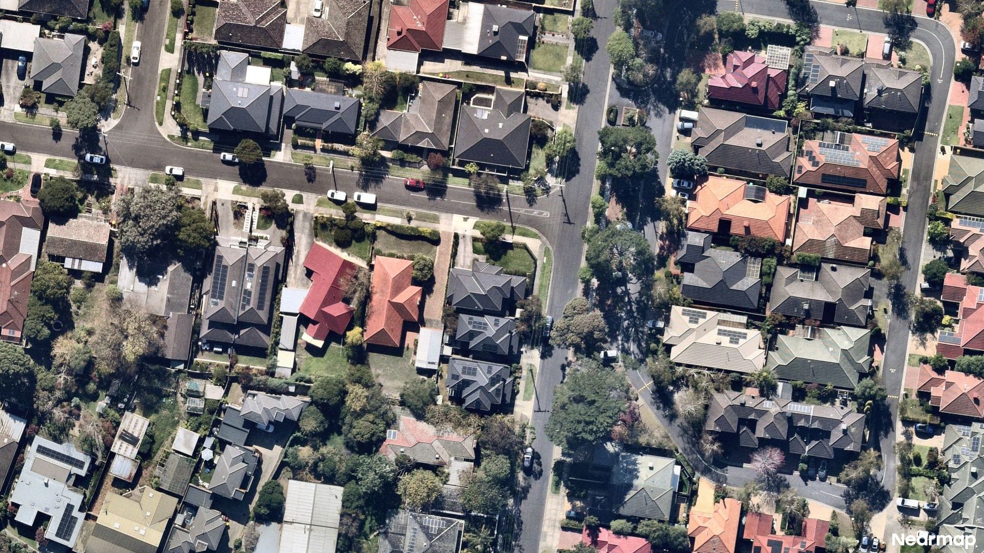 Vertical aerial view