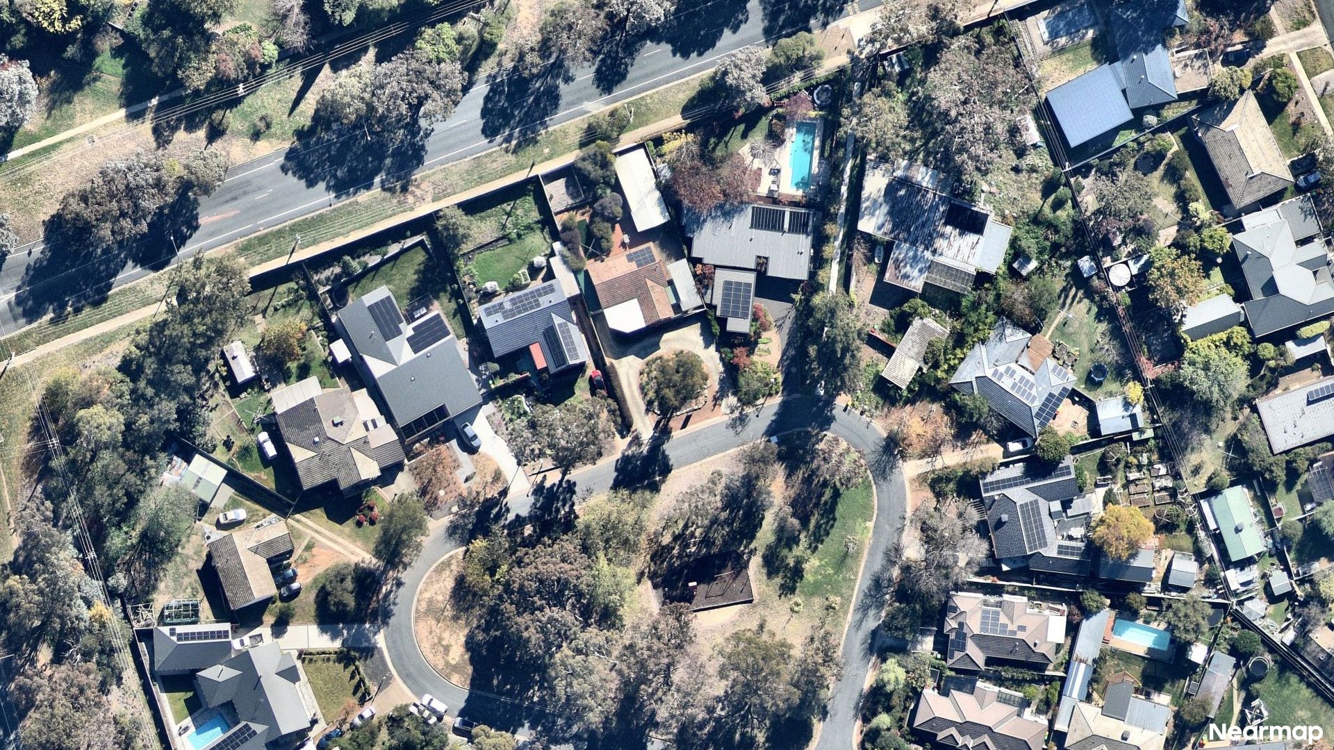 Vertical aerial view