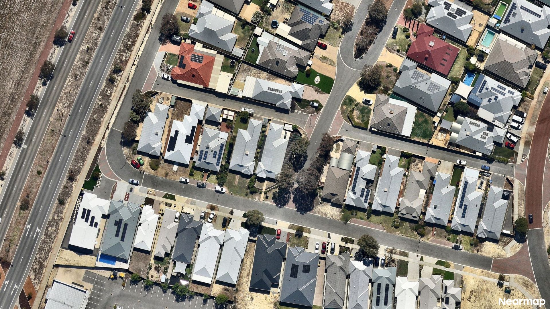 Vertical aerial view