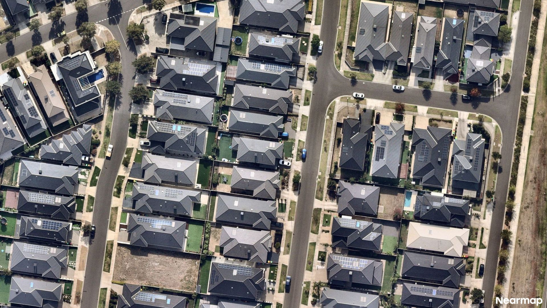 Vertical aerial view