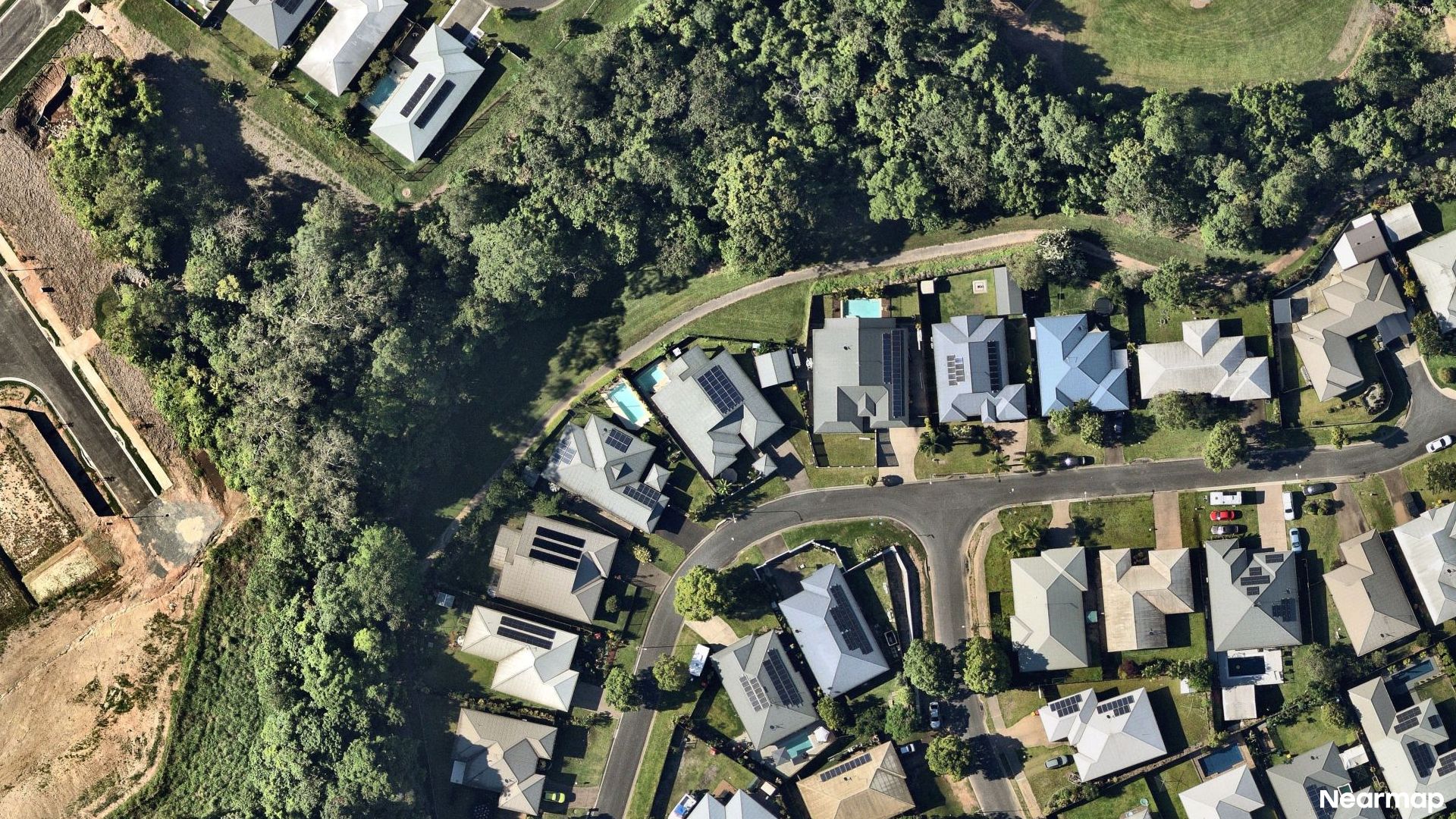 Vertical aerial view