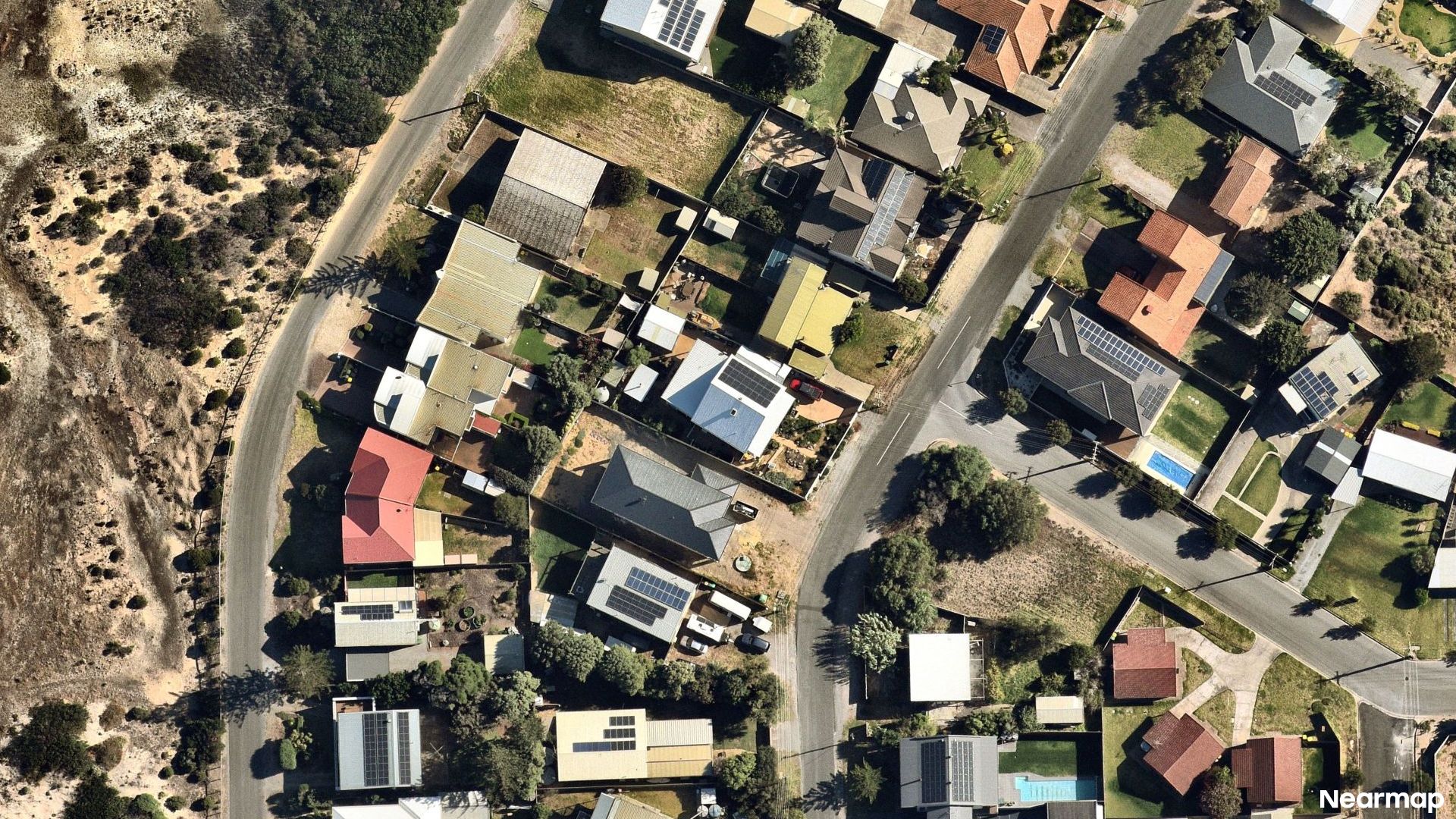 Vertical aerial view