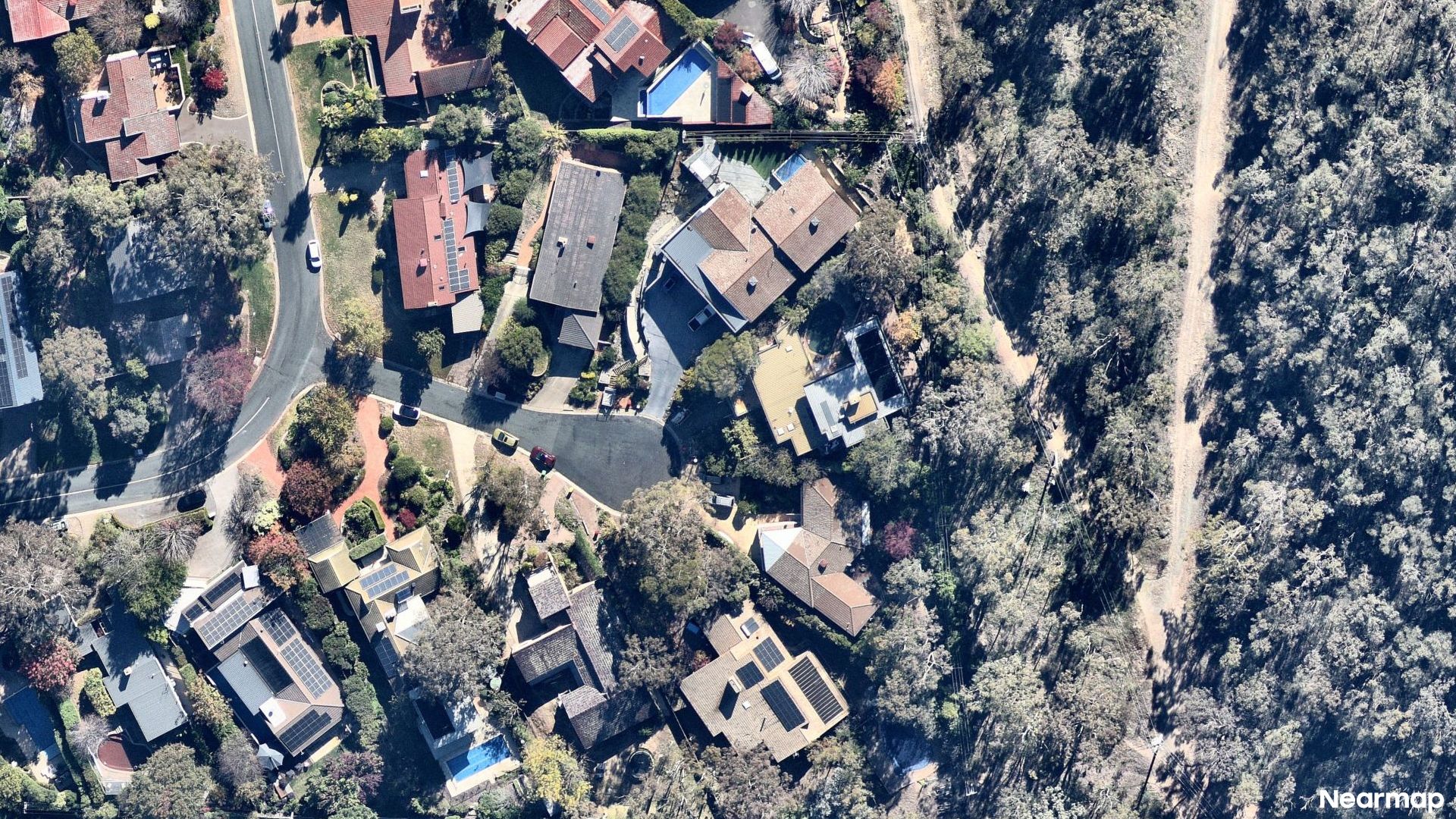 Vertical aerial view