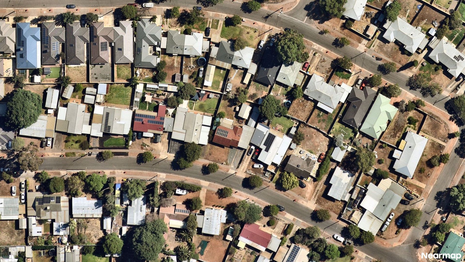 Vertical aerial view