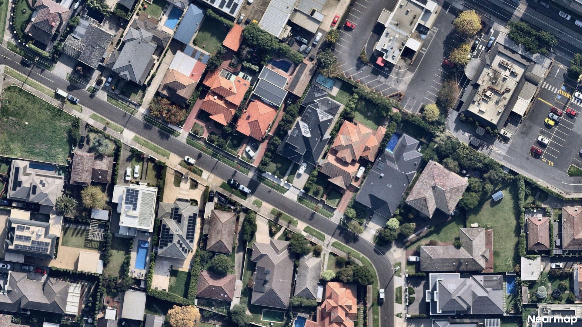 Vertical aerial view