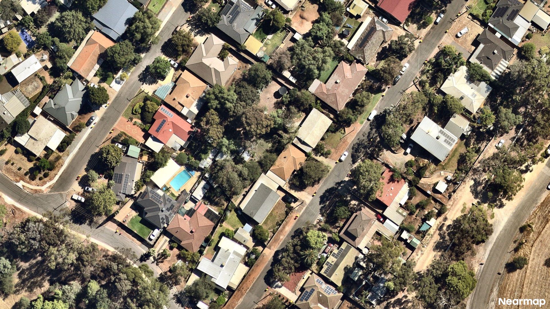 Vertical aerial view