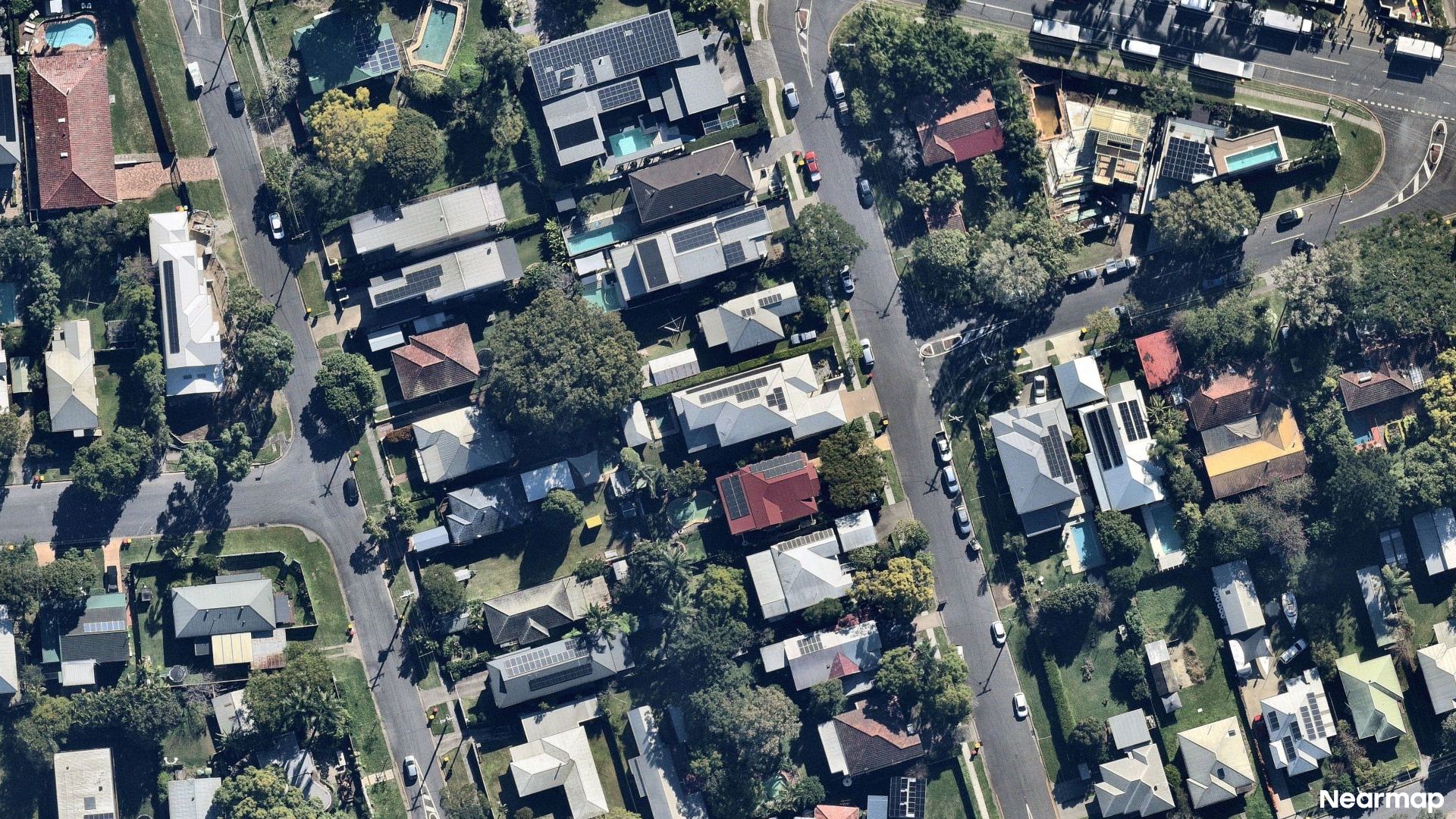 Vertical aerial view