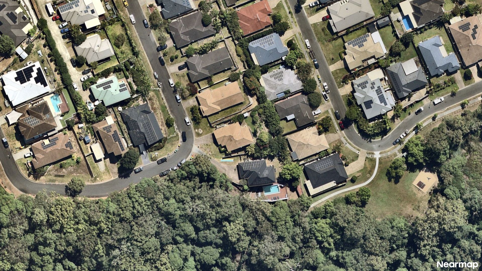 Vertical aerial view