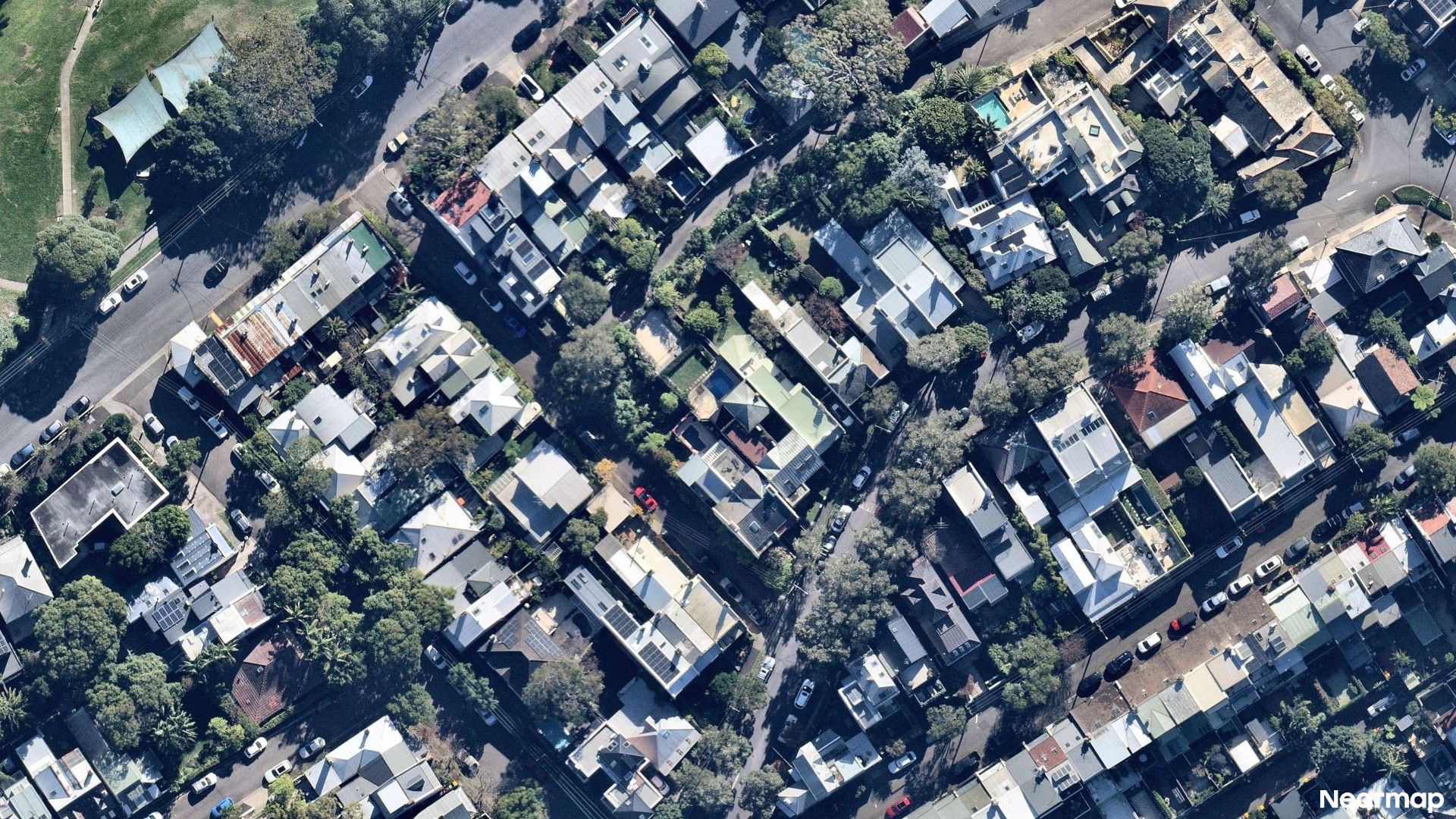 Vertical aerial view