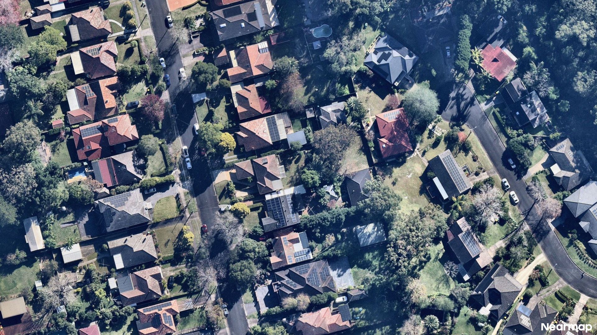 Vertical aerial view