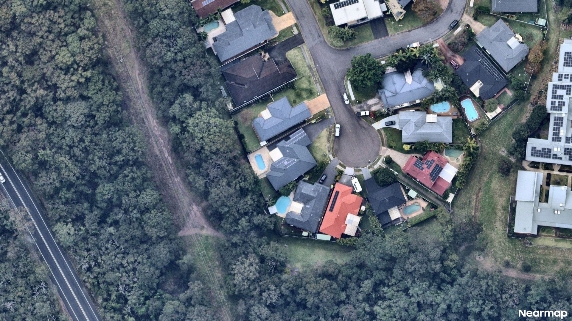 Vertical aerial view
