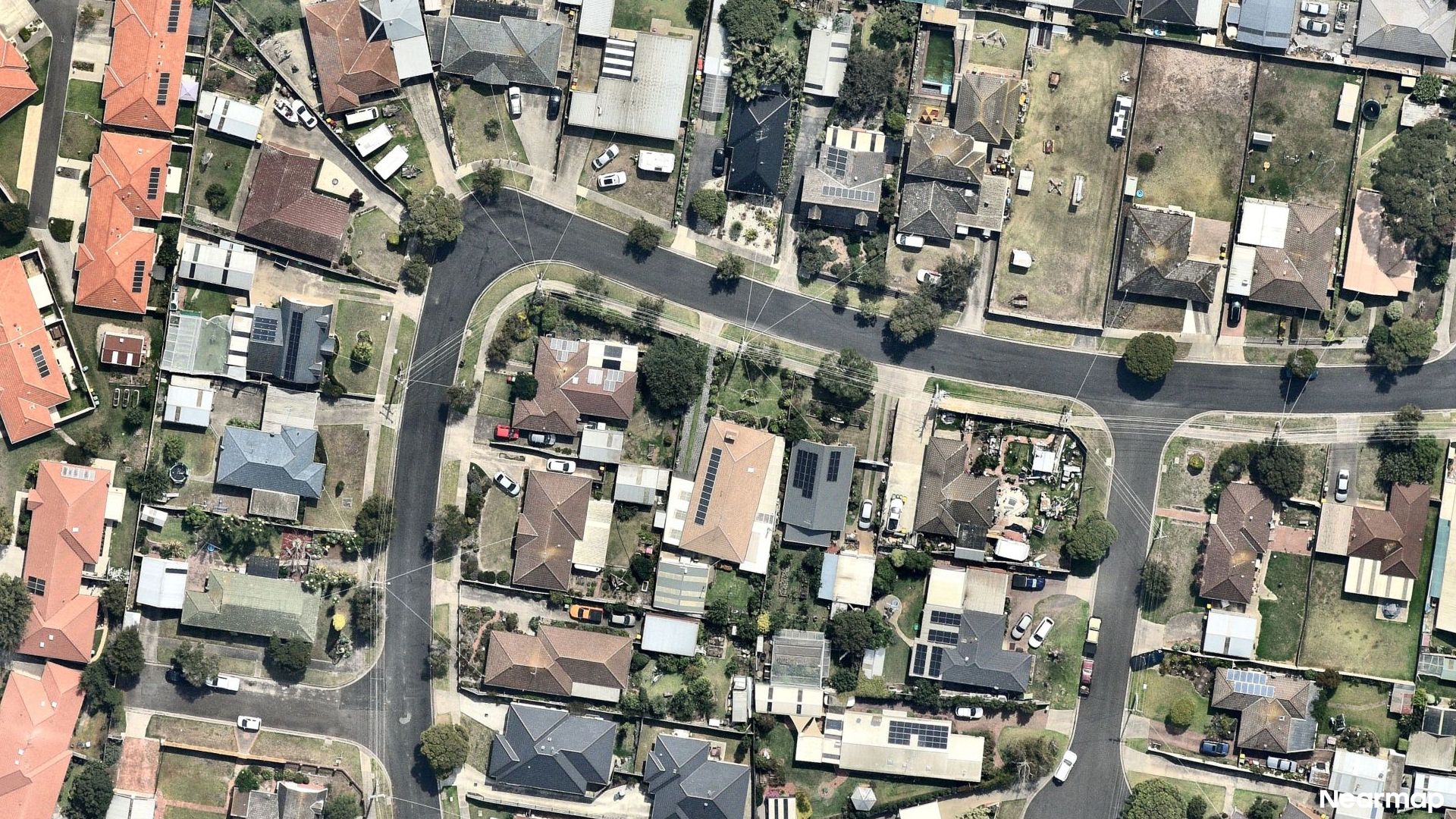 Vertical aerial view