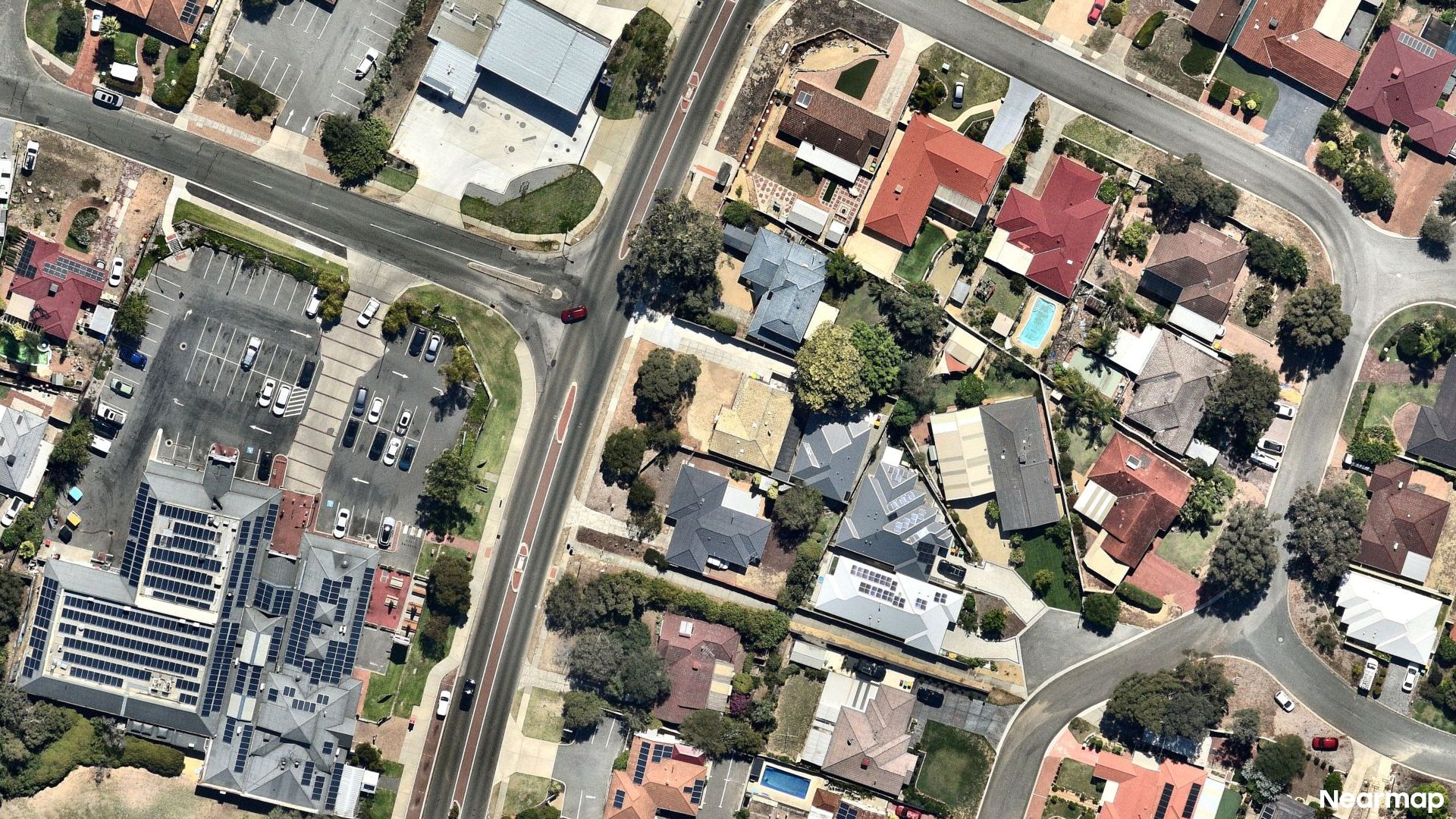 Vertical aerial view