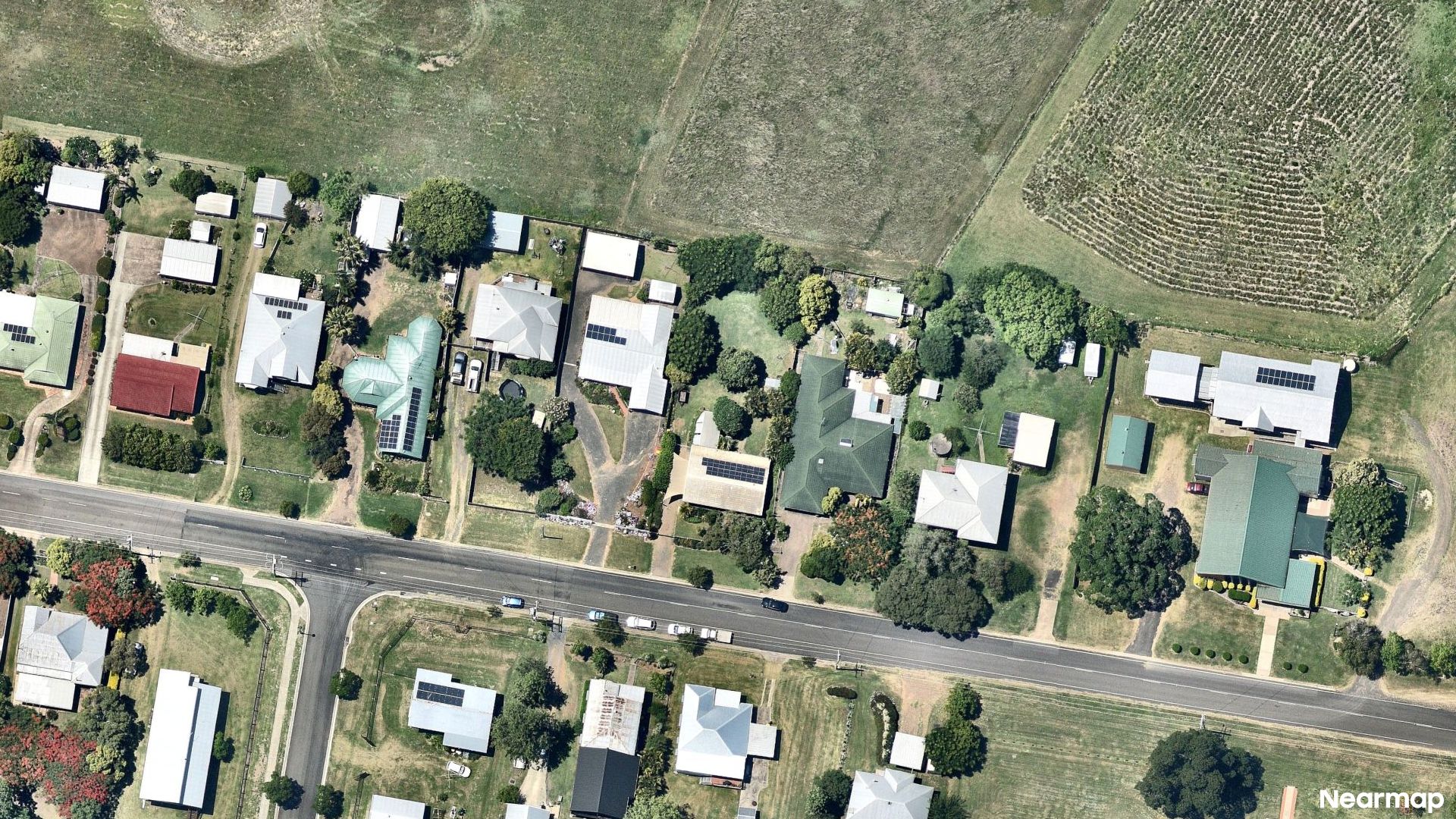 Vertical aerial view