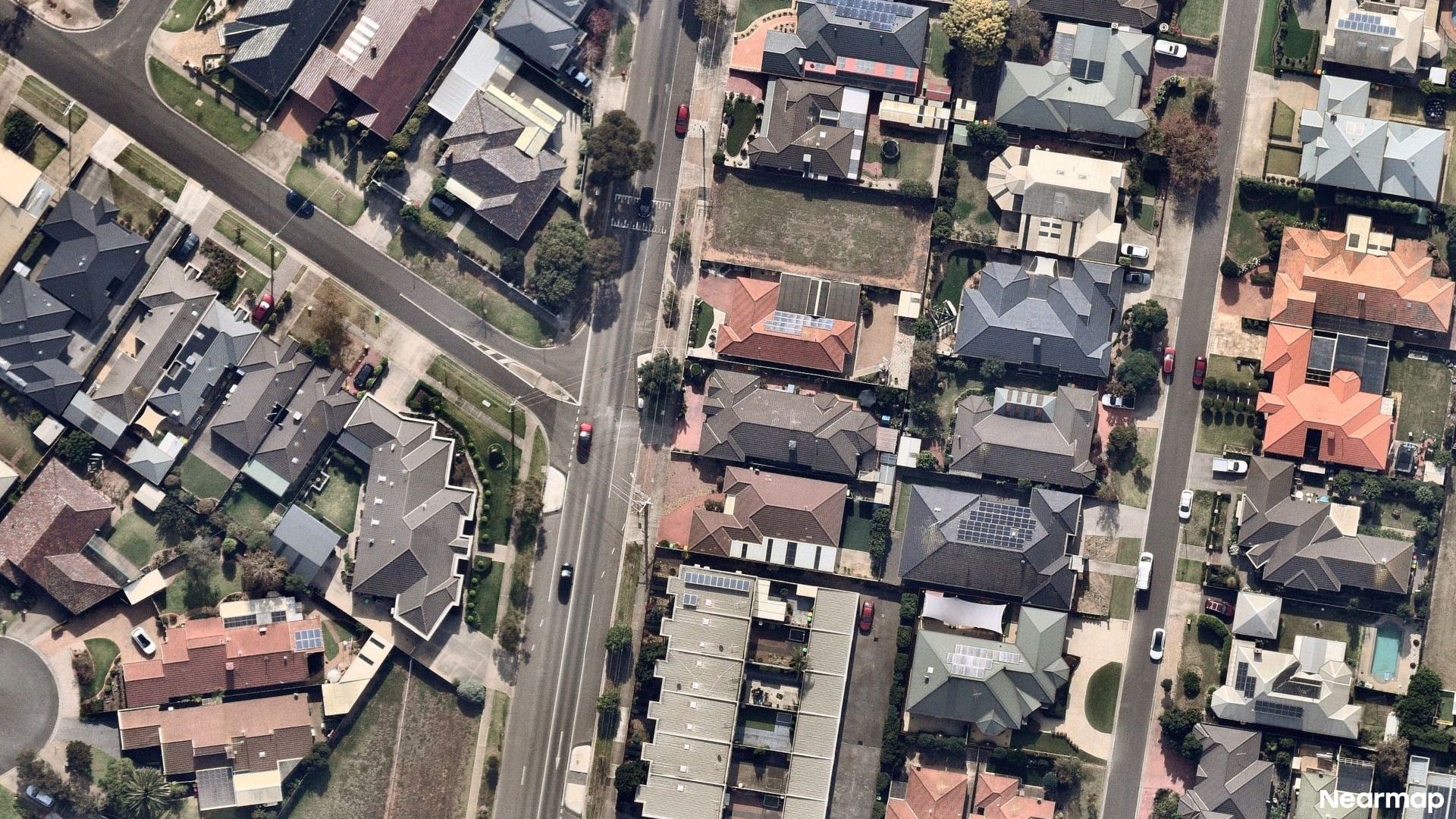 Vertical aerial view