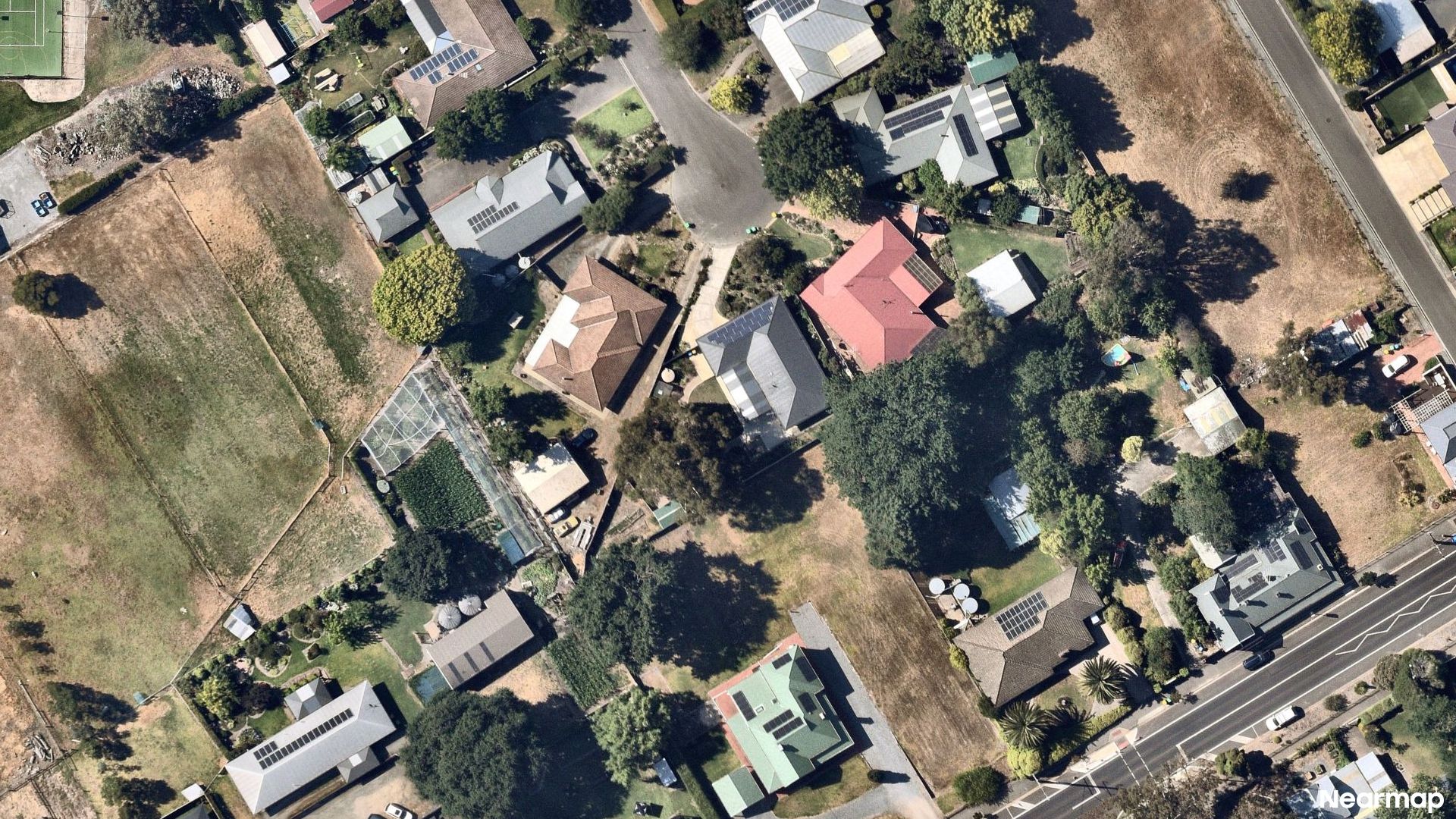 Vertical aerial view