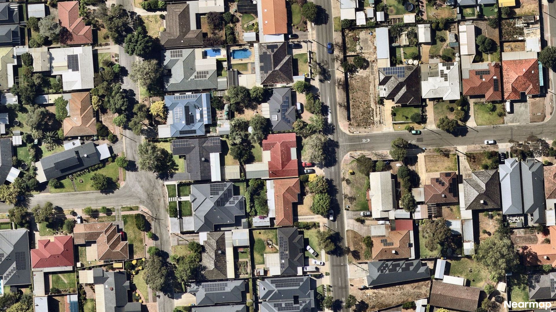 Vertical aerial view