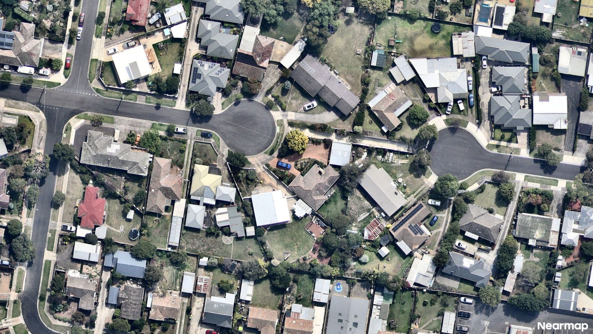 Vertical aerial view