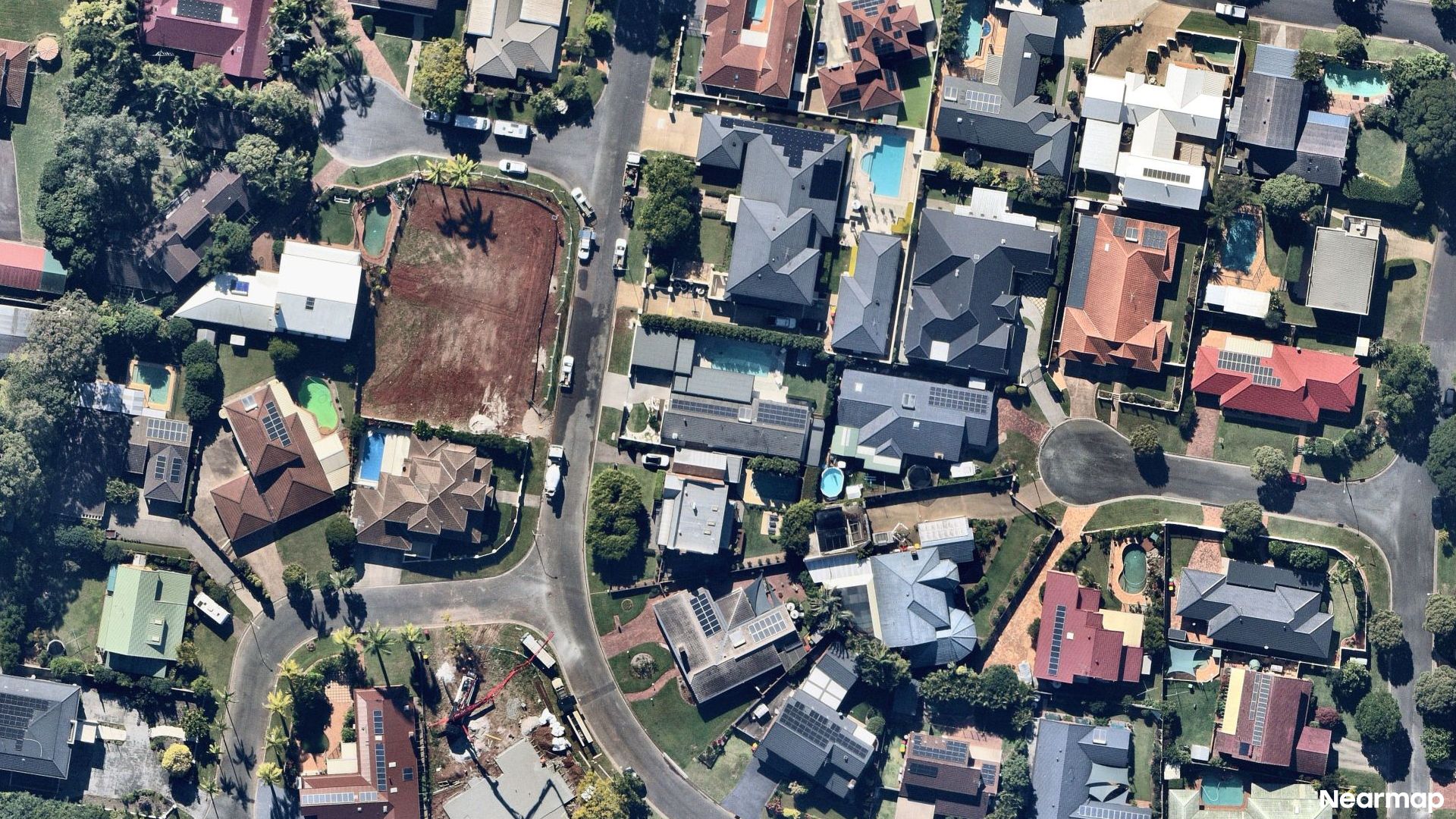 Vertical aerial view